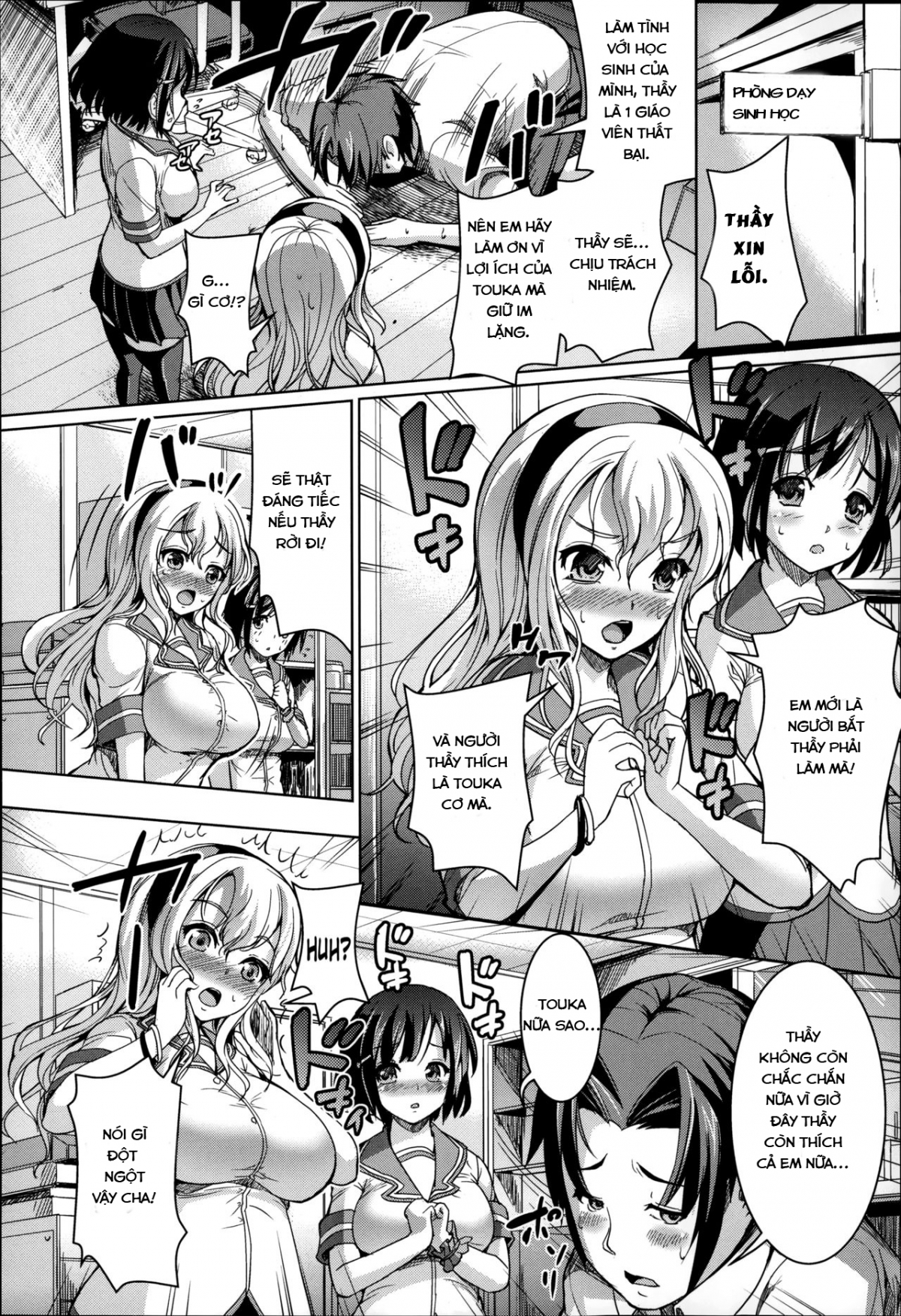 Đọc truyện hentai Sankaku Hatsukoi - Oneshot