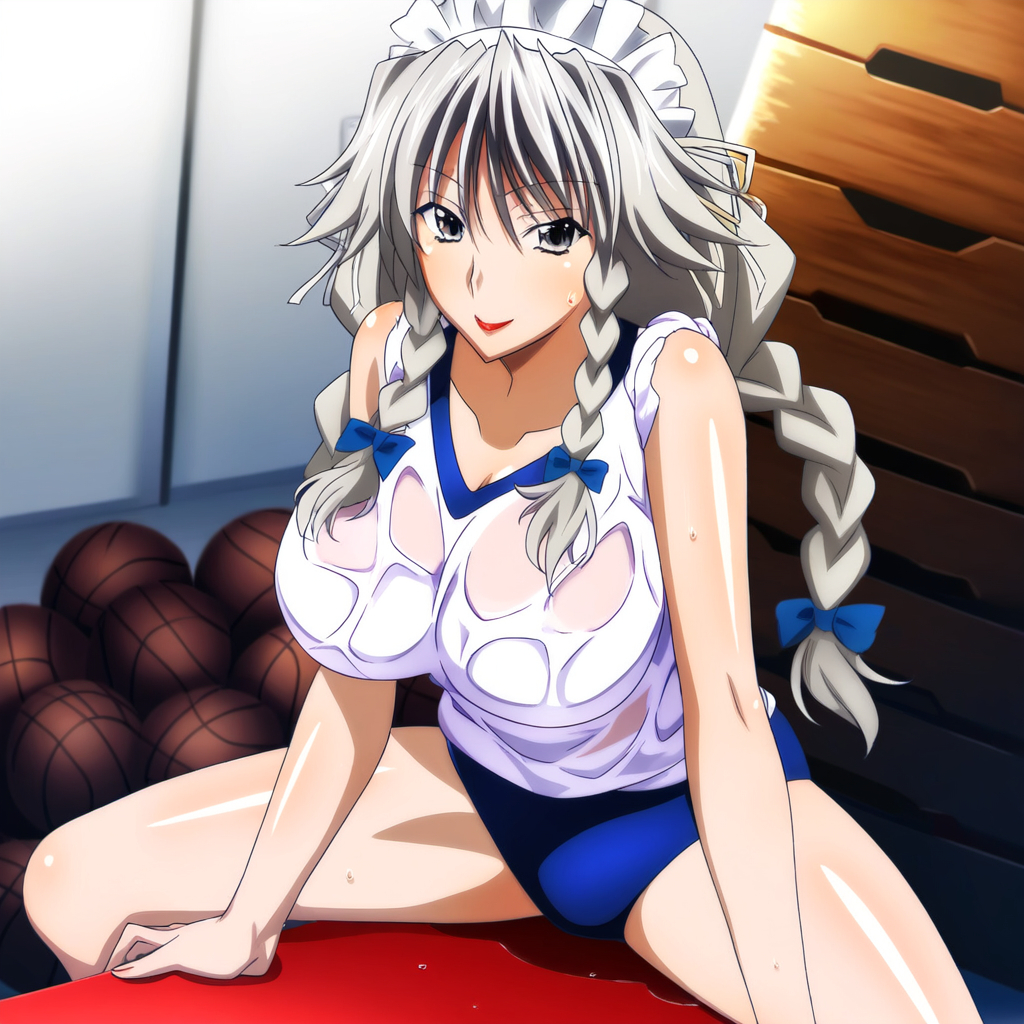 Đọc truyện hentai Tuyển tập Albums Art hentai - Chap 274 - Grayfia AI illustration gymnastics bloomers