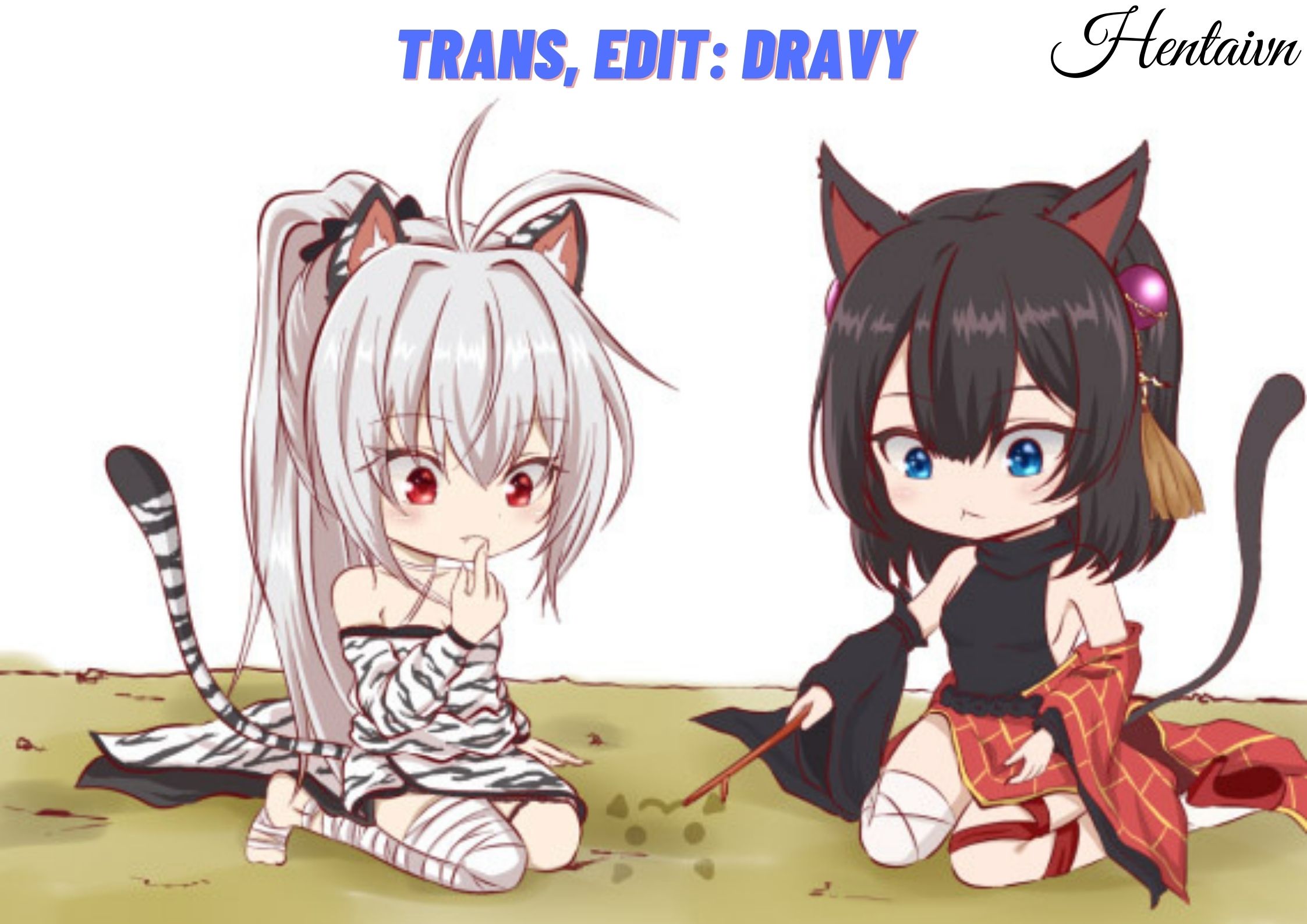 Đọc truyện hentai Kotonoha Shimai no Ochikomu Master o Nekomimi de Yuuwaku Suru Hon - Oneshot