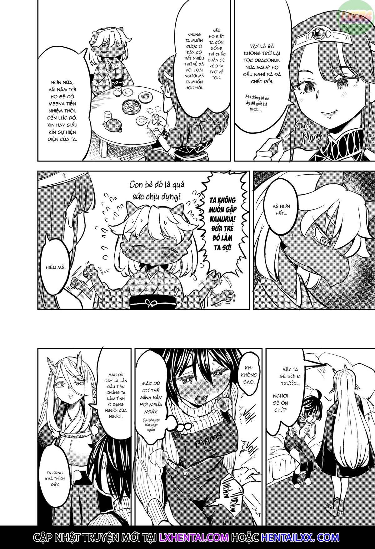 Đọc truyện hentai Tái sinh thành một nữ anh hùng có 5 người vợ quỷ - Chap 2