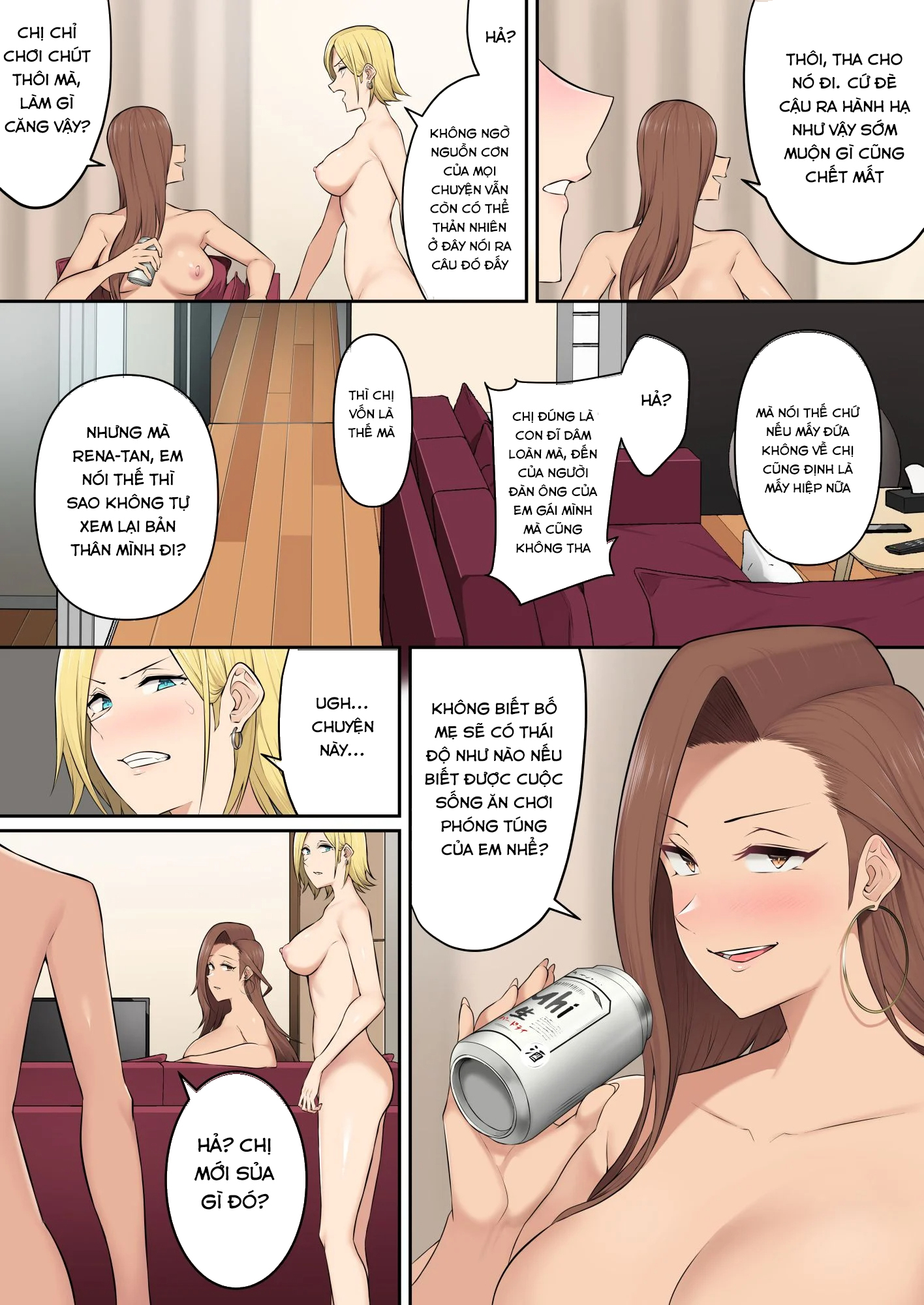 Đọc truyện hentai Imaizumi đưa cả bầy Gyaru về nhà mình - Chap 4.3
