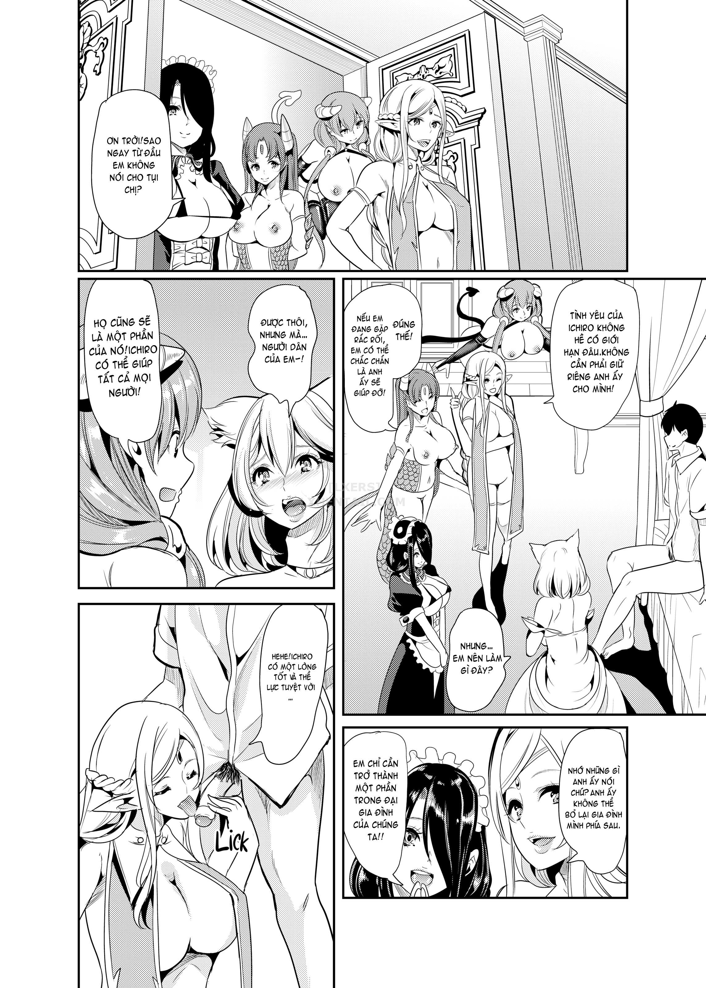 Đọc truyện hentai My Harem in Another World Collection - Chap 4 - Eight-Way Huge Cat Orgy!
