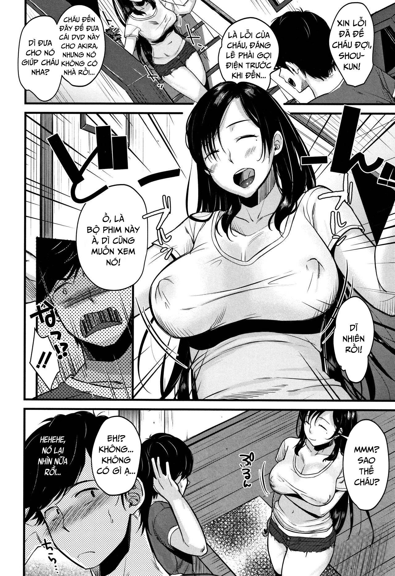 Đọc truyện hentai Kyonyuu Mama no Onayami Kaiketsu Saku!? - Oneshot