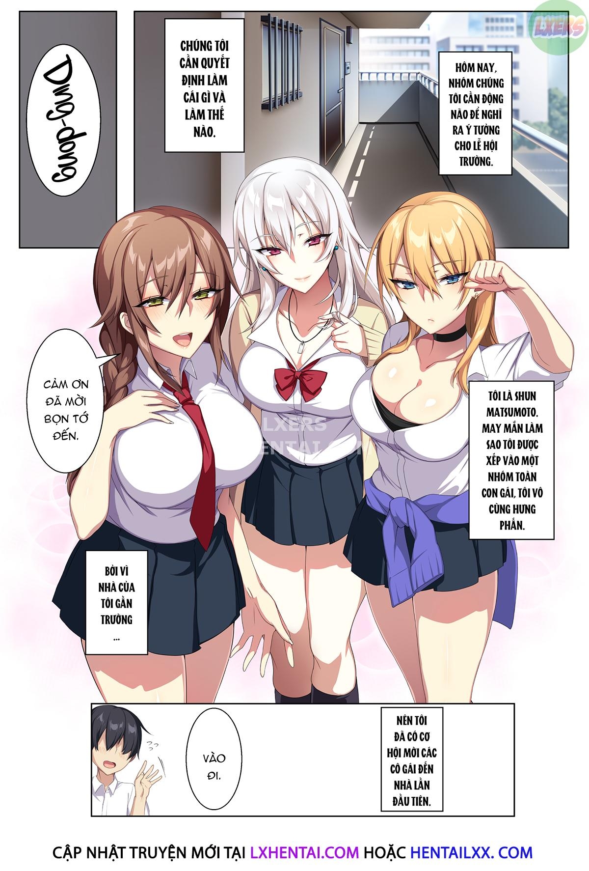 Đọc truyện hentai Gyarus in My Room for a Fuckfest - Oneshot