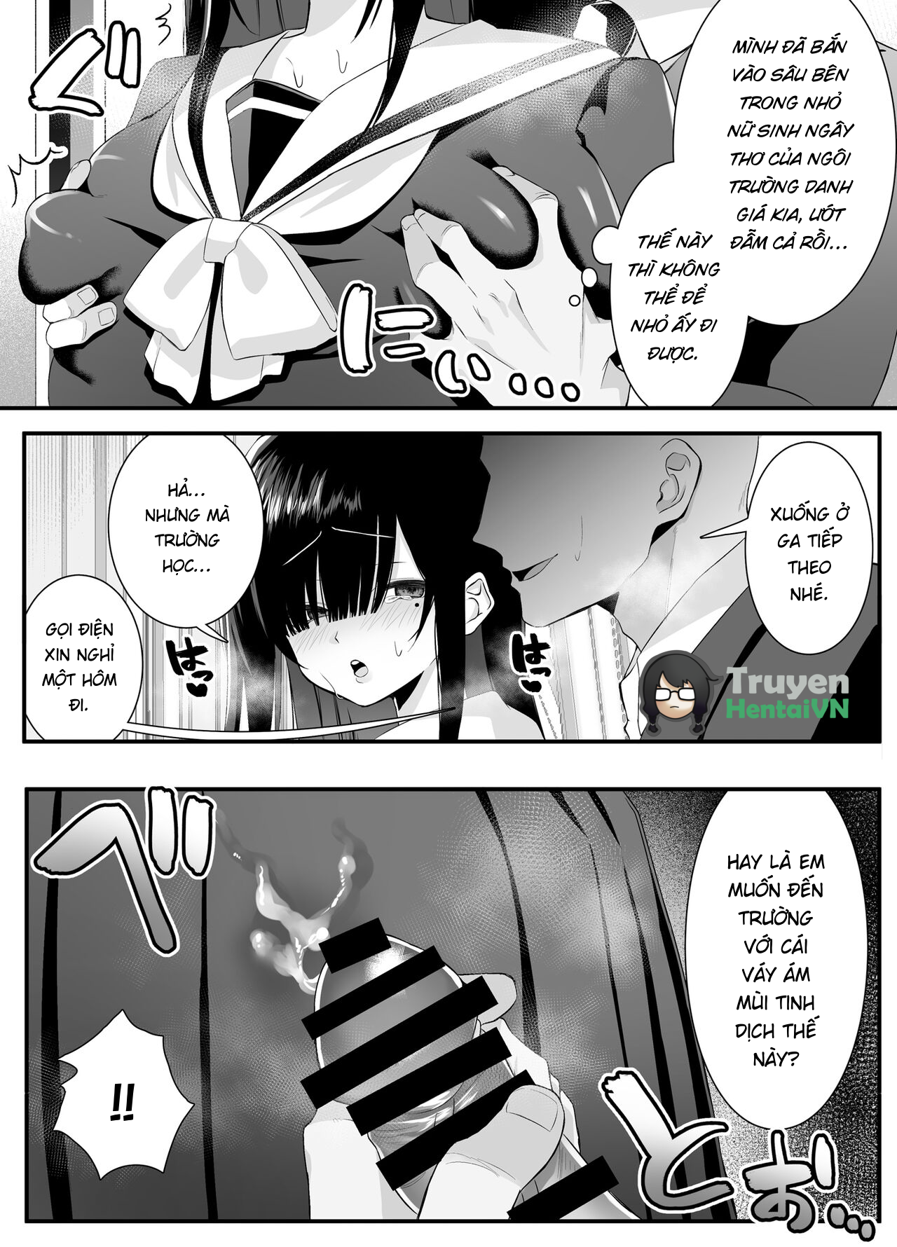 Đọc truyện hentai Fujun Isei Kouyuu shitara Soku Taigaku no Seijun Muku na Gakuensei ni Itazura ~Densha Chikan Hen~ - Oneshot