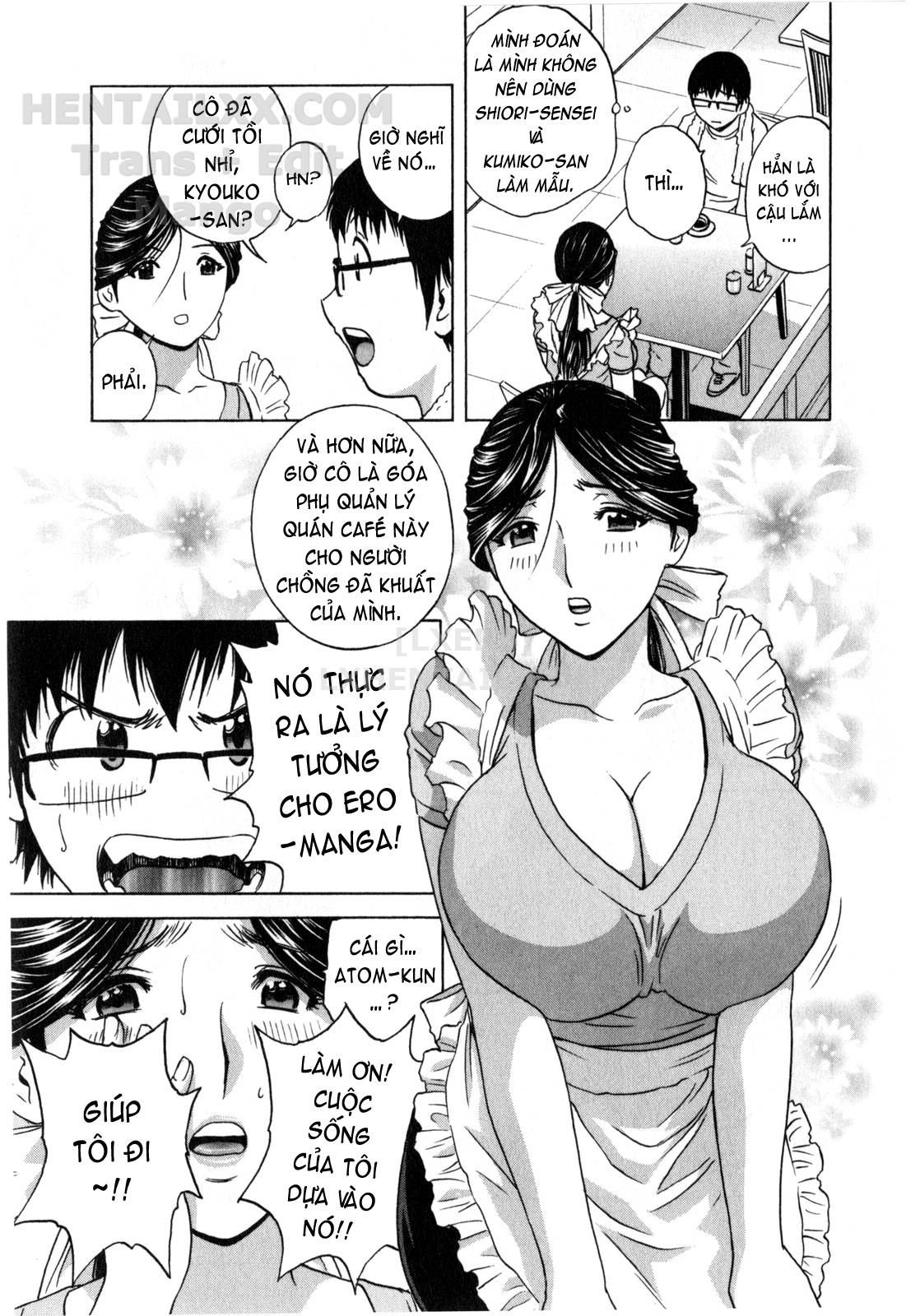 Đọc truyện hentai Life With Married Women Just Like A Manga - Chap 4