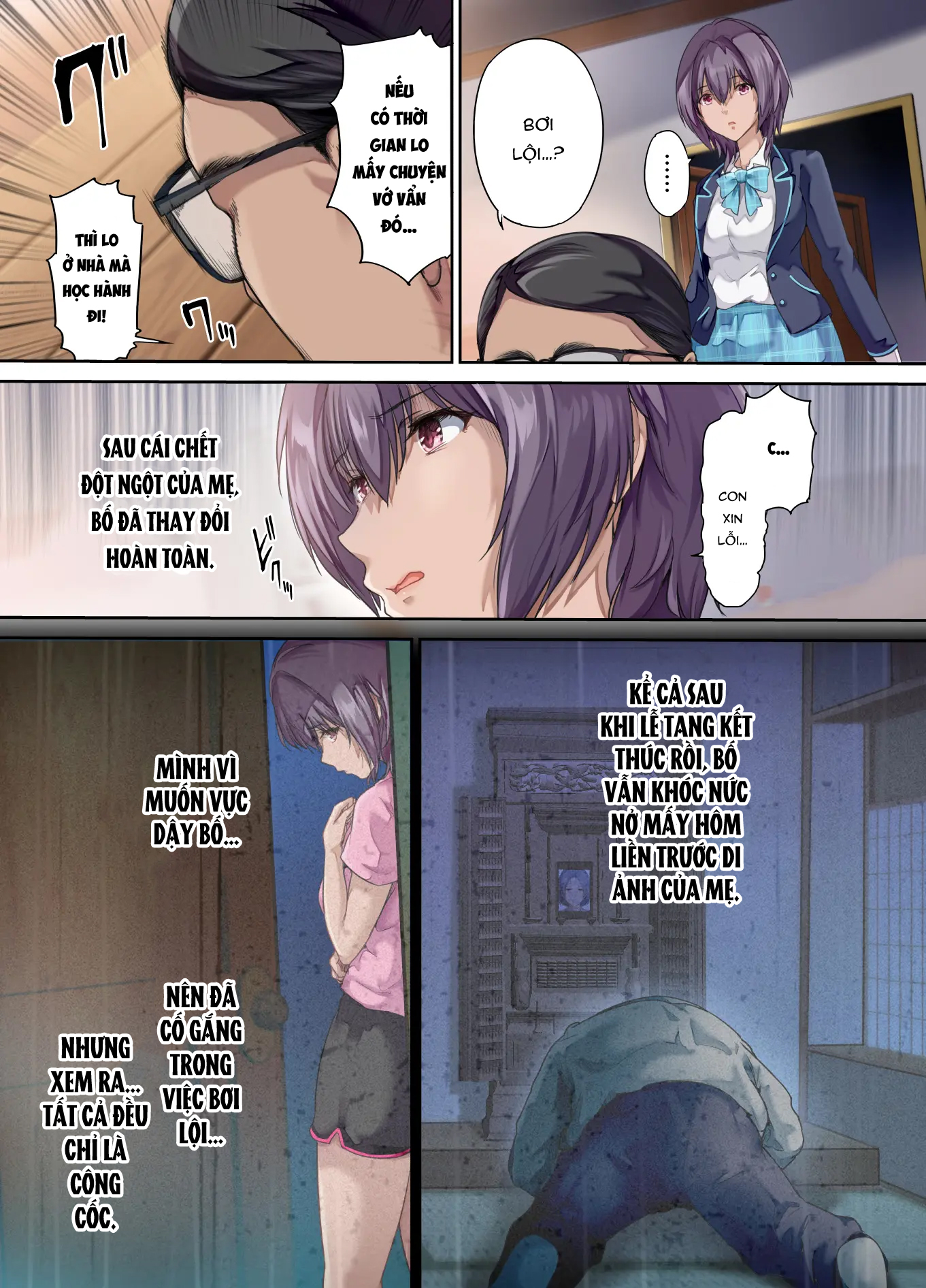 Đọc truyện hentai Con gái được thụ tinh trong phòng ngủ của cặp đôi - Chap 1