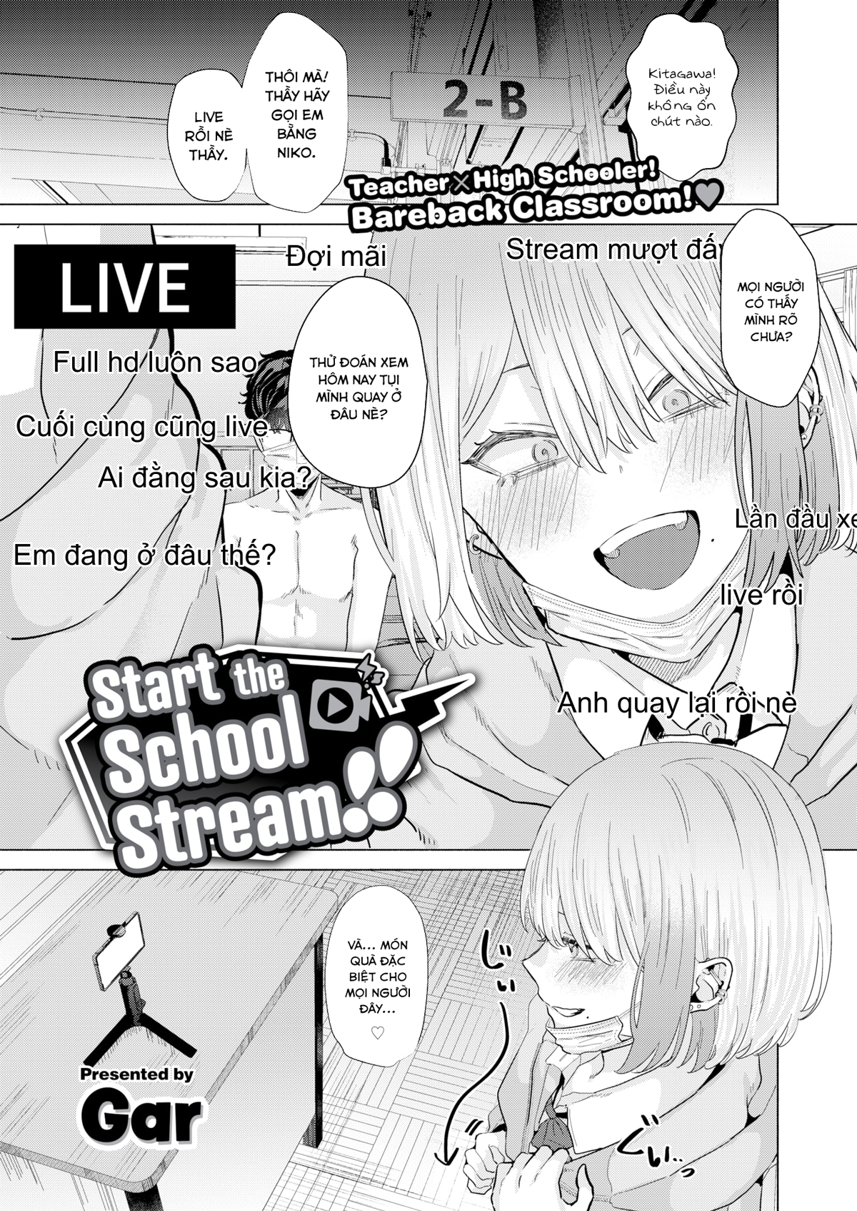 Đọc truyện hentai Bắt đầu Stream thôi nào!! - Oneshot+: Trường học