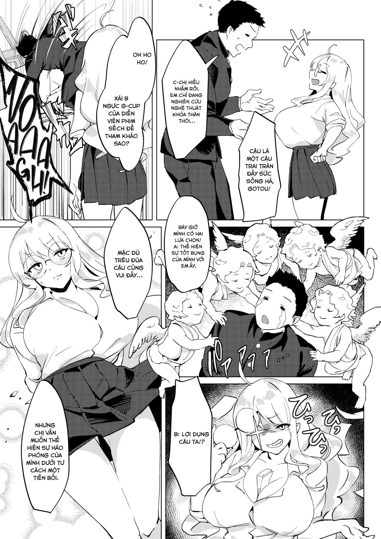 Đọc truyện hentai Cô nàng Senpai ngực bự đeo kính và những lựa chọn - Oneshot