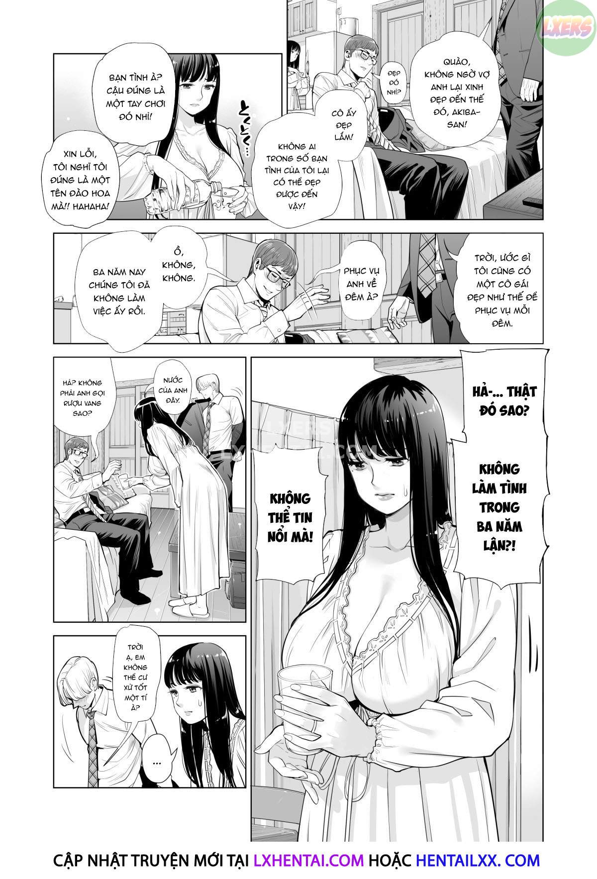 Đọc truyện hentai A Housewife Stolen By A Coworker Besides Her Blackout Drunk Husband - Chap 1