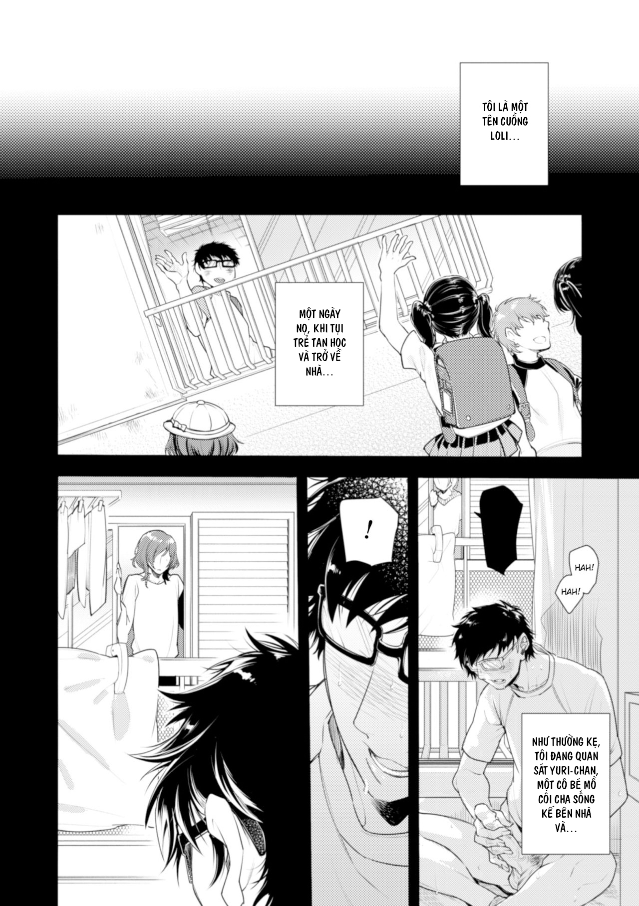 Đọc truyện hentai Lolicon Doutei Ero Mangaka-kun, Kinjo no Jojifuku Kita Yabai Mesu Onii-san ni Semarareru - Oneshot