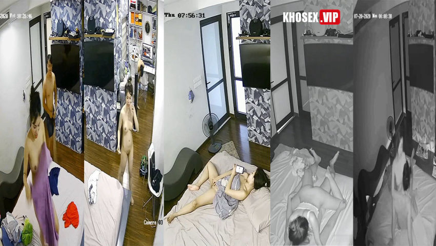 Hack Camera Cô vợ trẻ đẹp nhu cầu cao chồng đụ mỗi đêm chưa đủ ban ngày phải thủ dâm