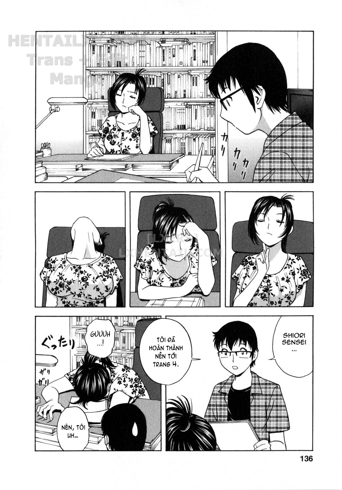 Đọc truyện hentai Life With Married Women Just Like A Manga - Chap 8