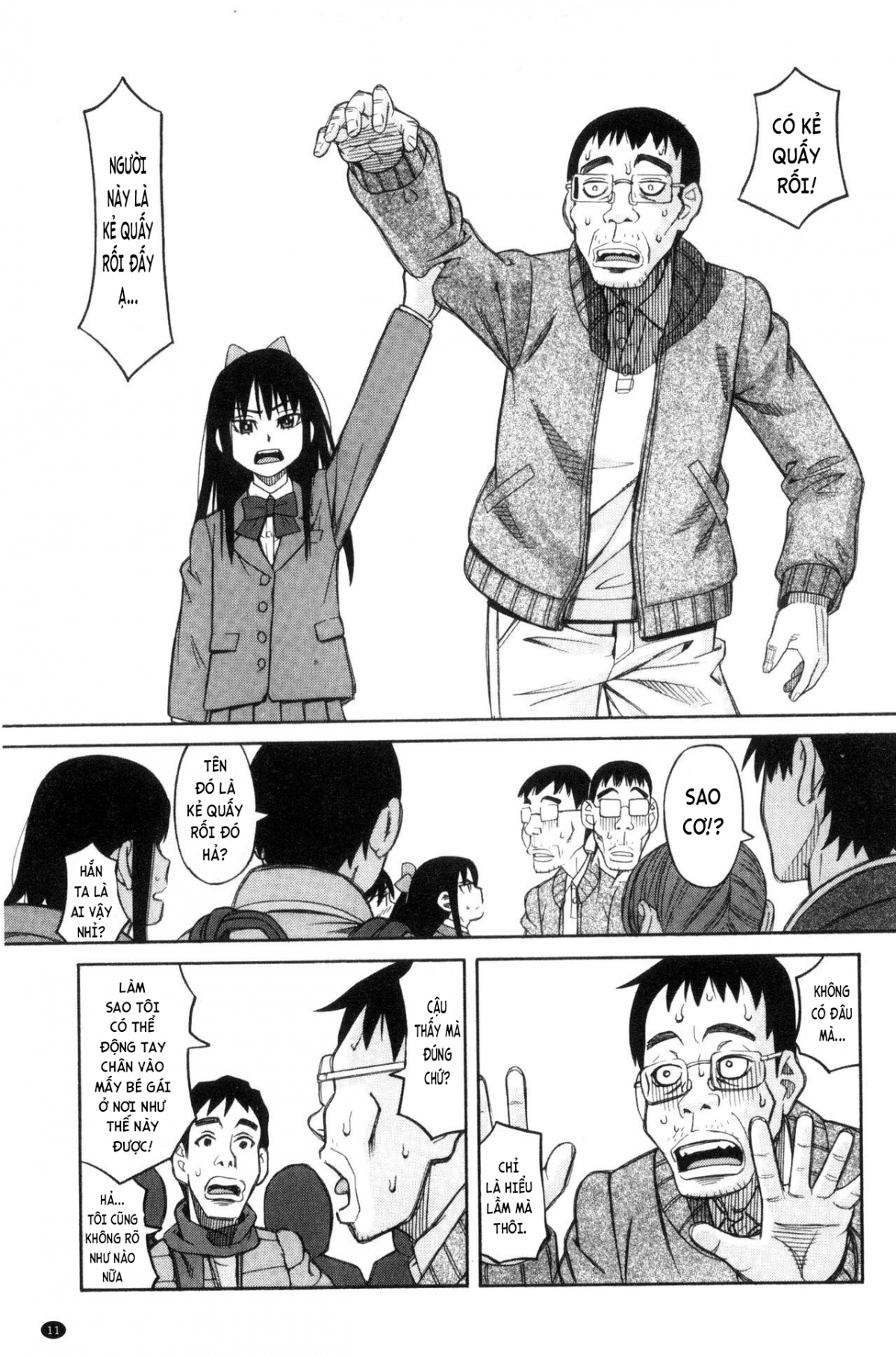 Đọc truyện hentai Kẻ quấy rối tình dục và hai cô bé nữ sinh! - Chap 1