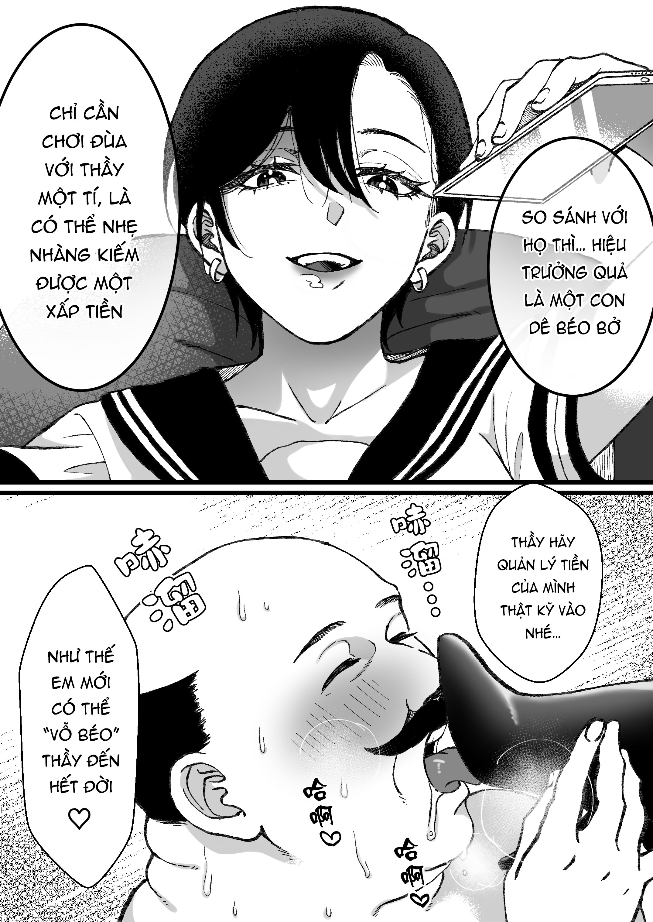 Đọc truyện hentai Bị nữ sinh mặc đồ thủy thủ đồ bơi đào mỏ - Oneshot