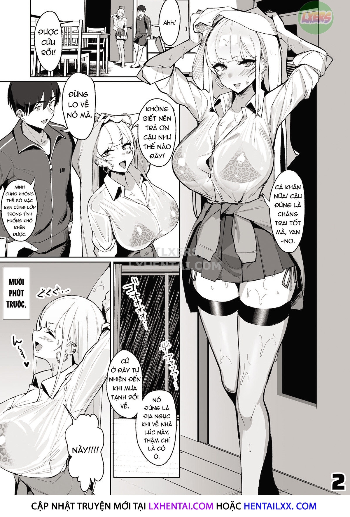 Đọc truyện hentai Waiting Out The Rain Balls Deep In A Sexy High School Gyaru - Oneshot