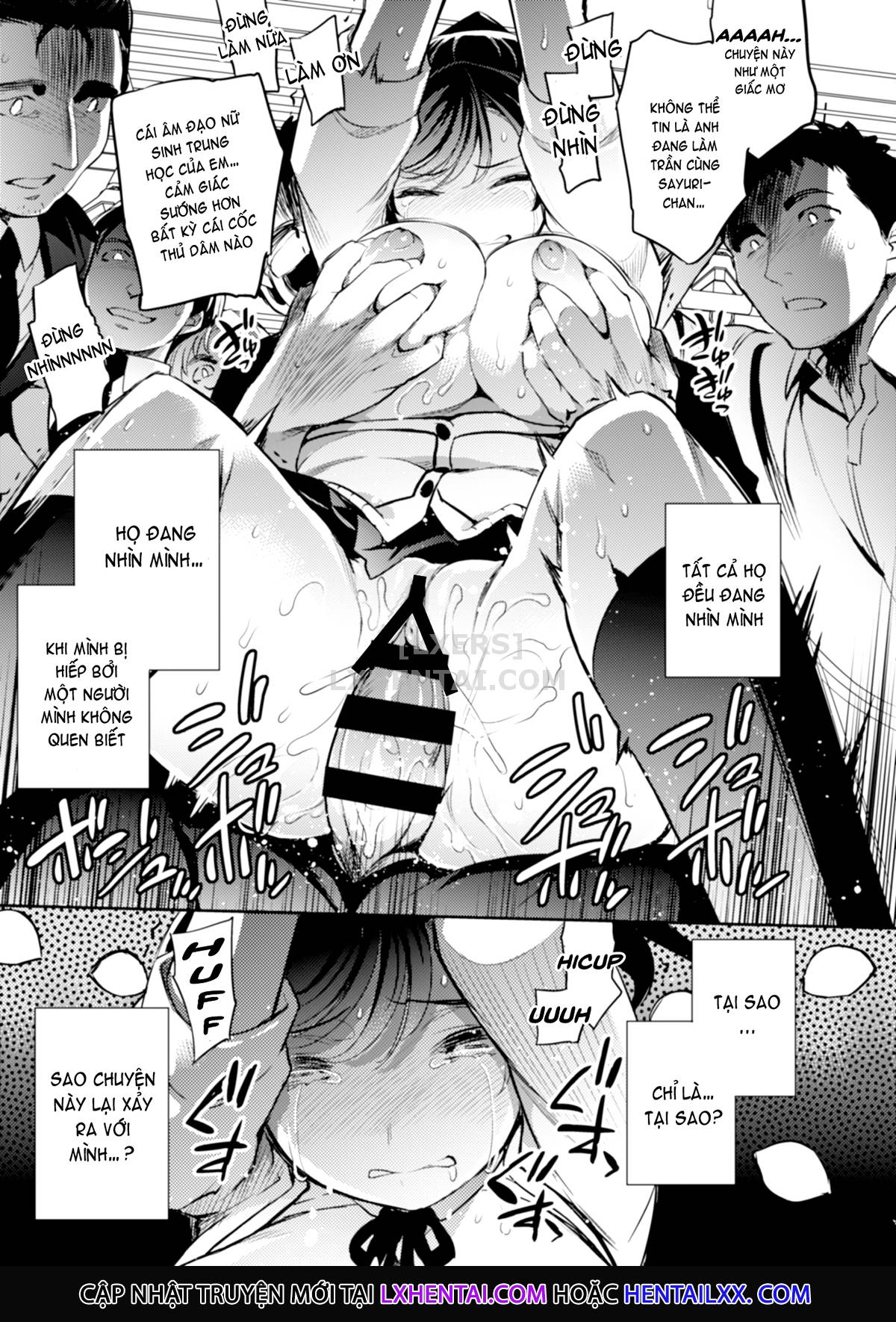 Đọc truyện hentai Sayuri - Kareshi to Hatsu H Mokuzen ni Chikan ni NTR-reta Shoujo - Chap 1