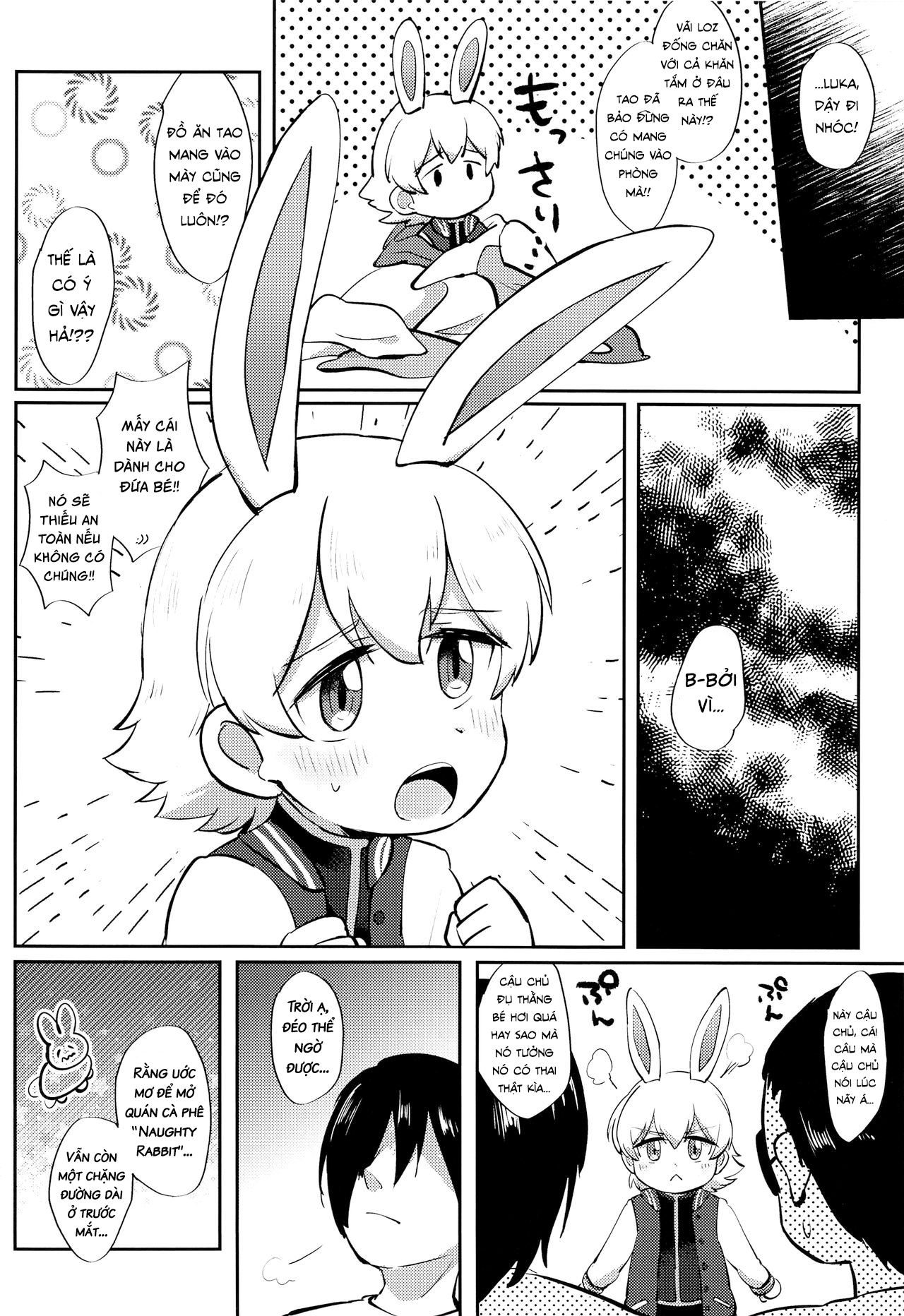 Đọc truyện hentai Cậu bé du hành người thỏ và ông chú Shotacon - Oneshot