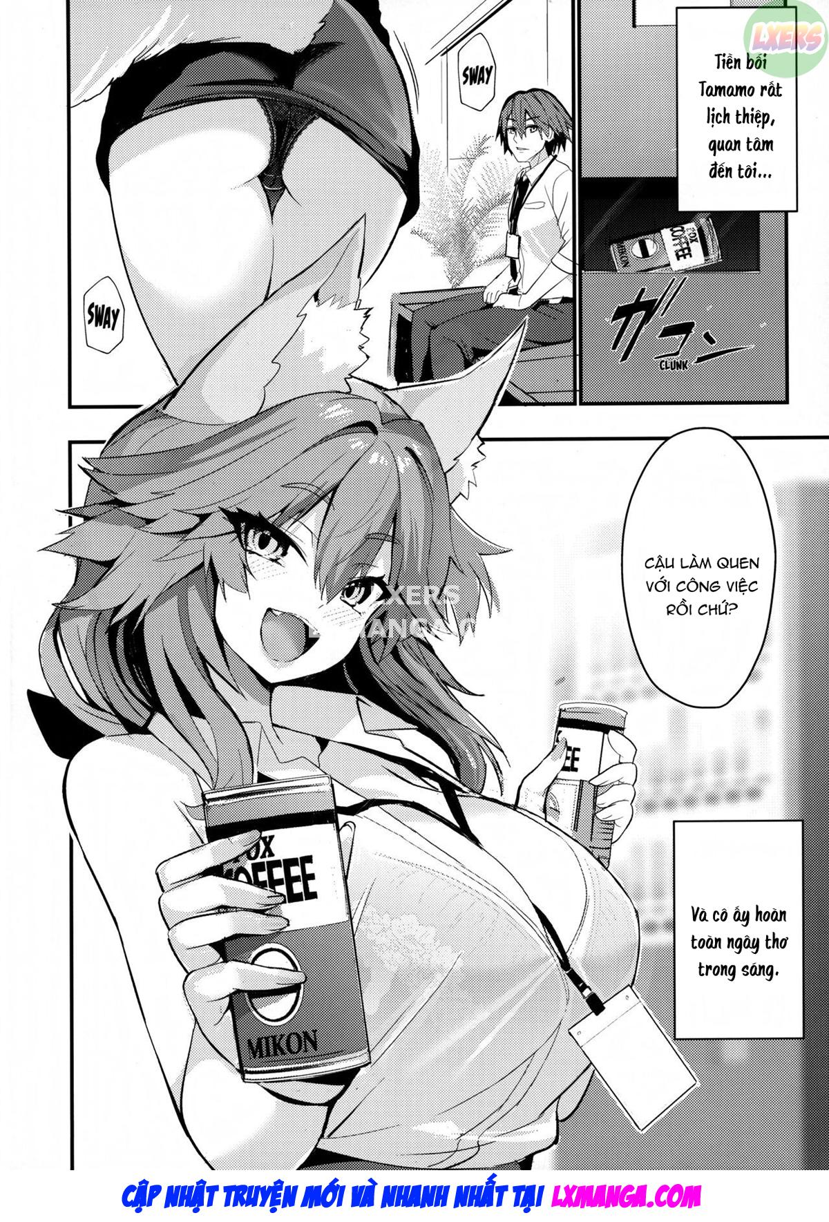 Đọc truyện hentai Nhân viên văn phòng Senpai Tamamo - Oneshot