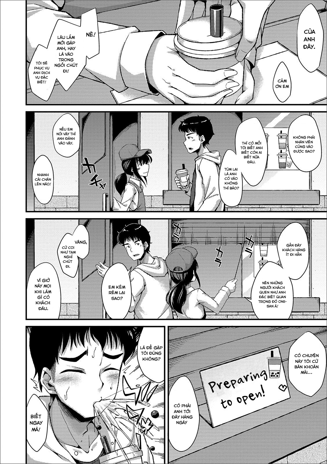 Đọc truyện hentai Quán trà sữa Tapioca - Oneshot