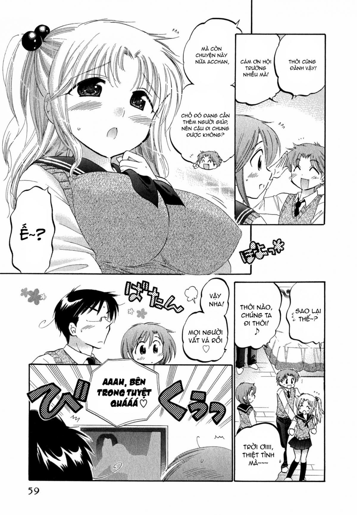 Đọc truyện hentai Vợ tôi là chủ tịch hội học sinh - Chap 3: Vợ tôi đi thị sát