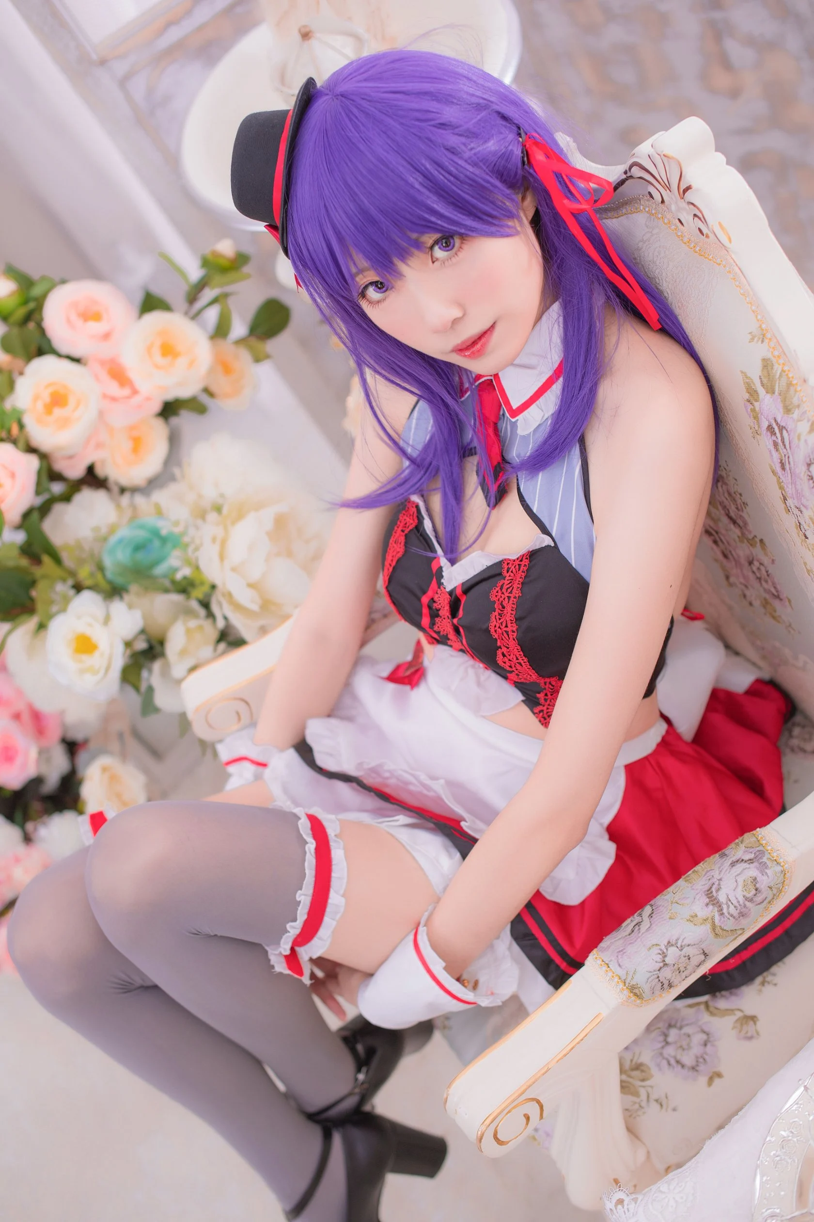 Đọc truyện hentai Tuyển tập Albums siêu phẩm Cosplay - Chap 918 - [Zhajiang Mumu] Sakura Maid