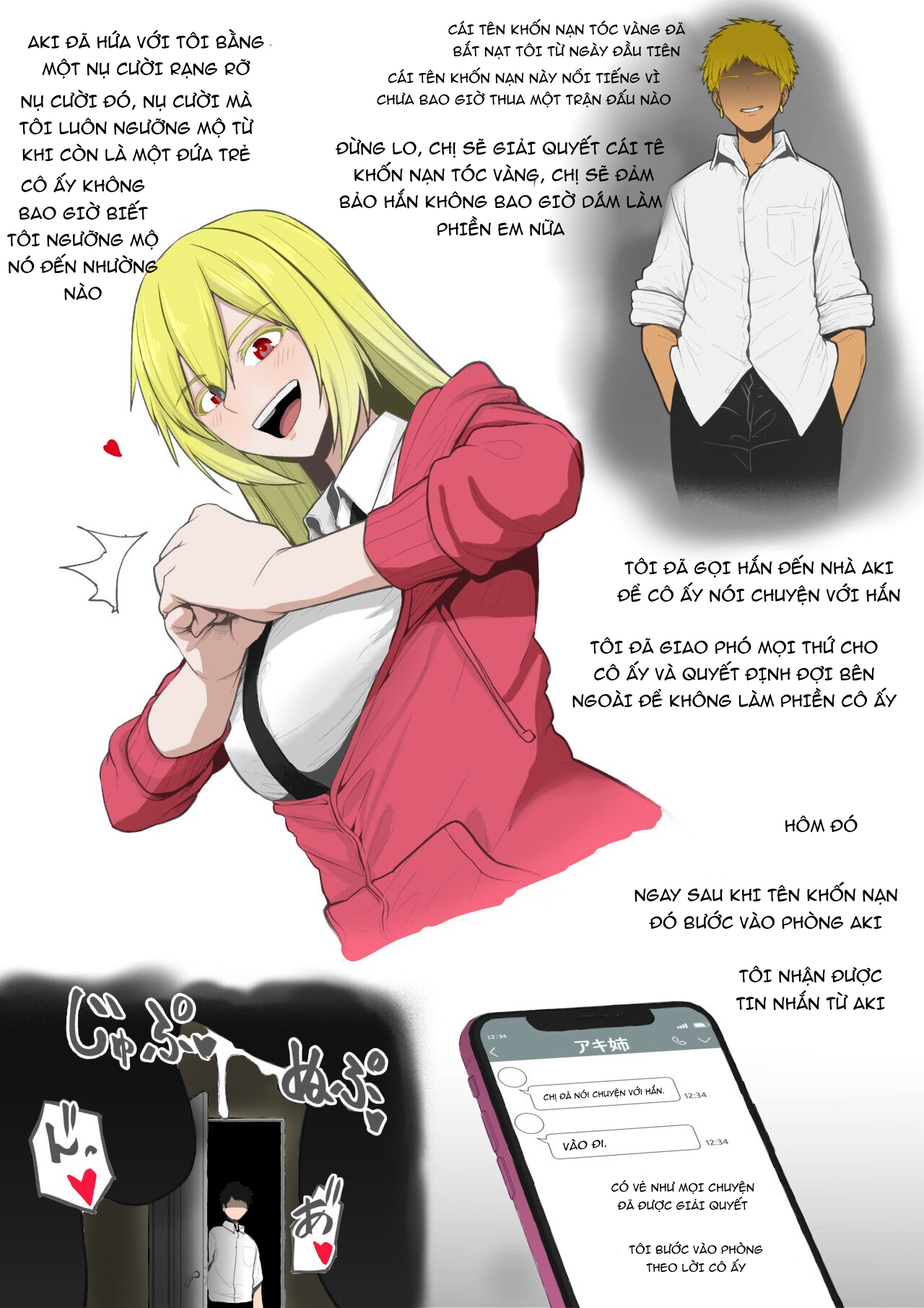 Đọc truyện hentai Older Sister Gets Her Ass Handed To Her By An Orahora-Type DQN and Falls In Love! - Oneshot