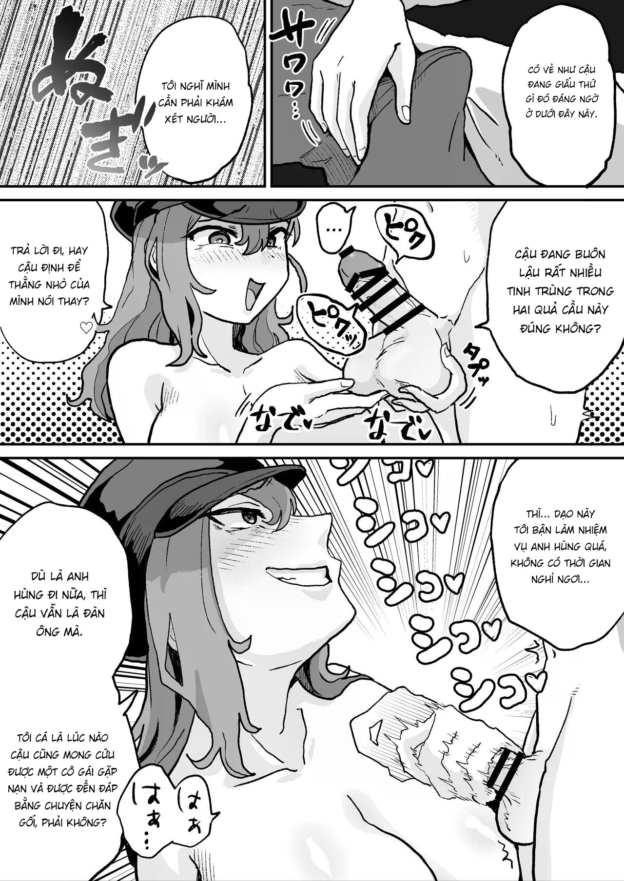 Đọc truyện hentai Evil Organization Executive: Black Police - Oneshot