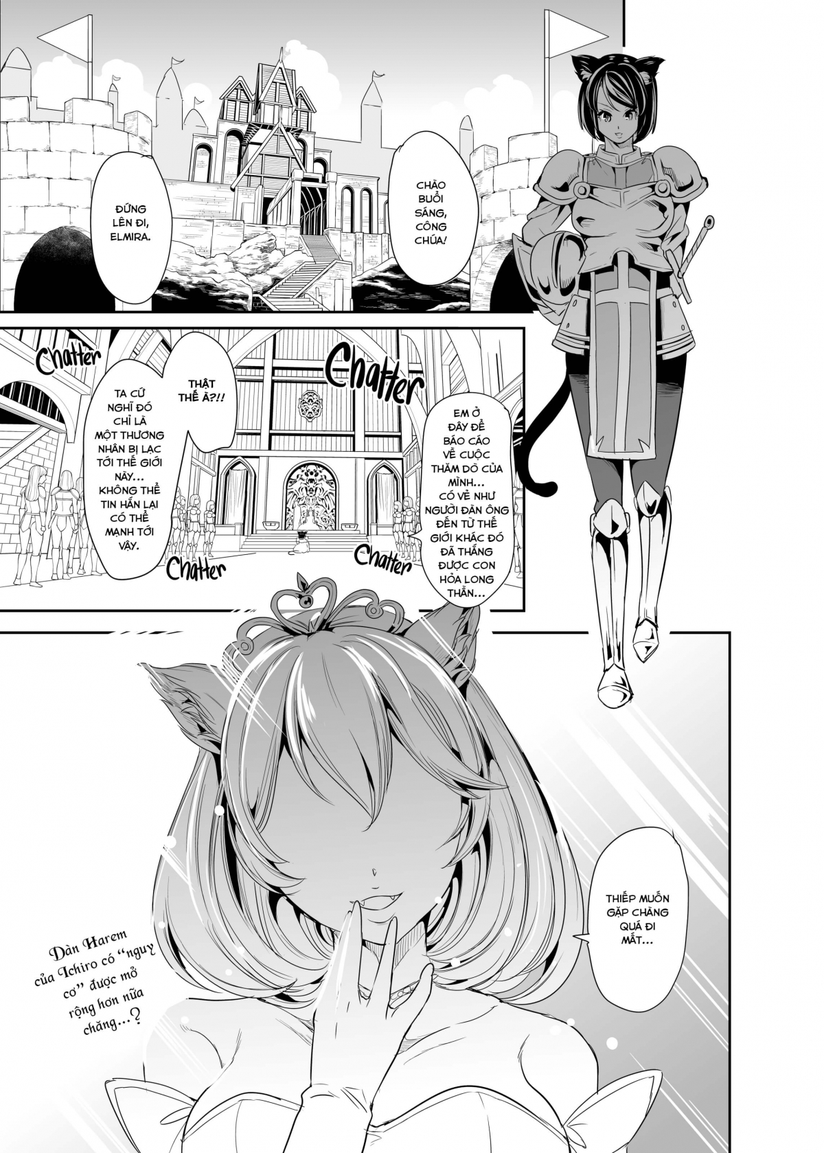 Đọc truyện hentai Dàn Harem tại dị giới - Chap 2(B)