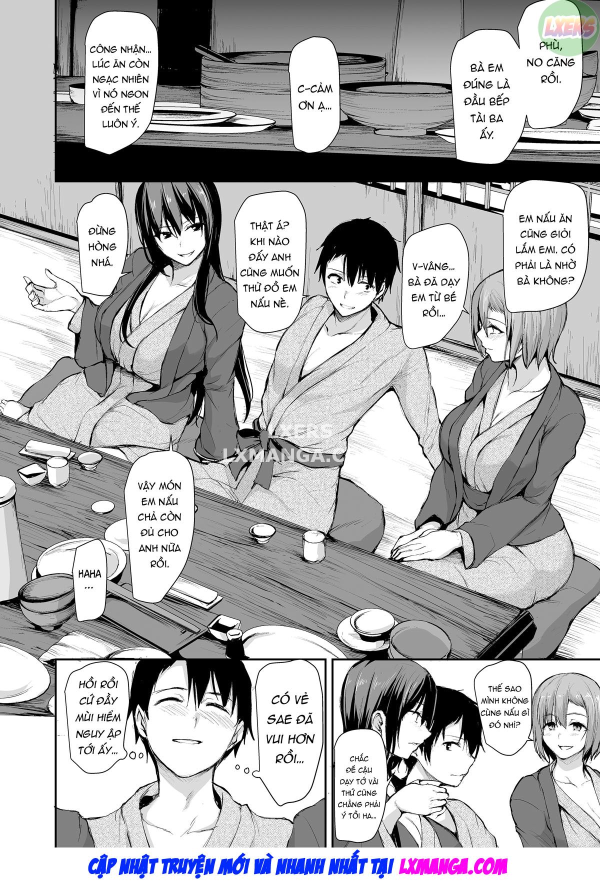 Đọc truyện hentai Không lên đỉnh nổi nếu không có hai cặp vú khủng nên vợ tôi đã đưa bạn của cô ấy đến! - Chap 2