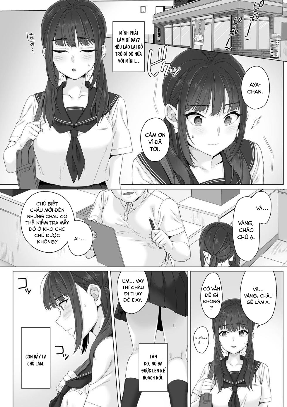 Đọc truyện hentai Junboku Joshikousei wa Oyaji Iro ni Somerarete Comic Ban - Chap 2