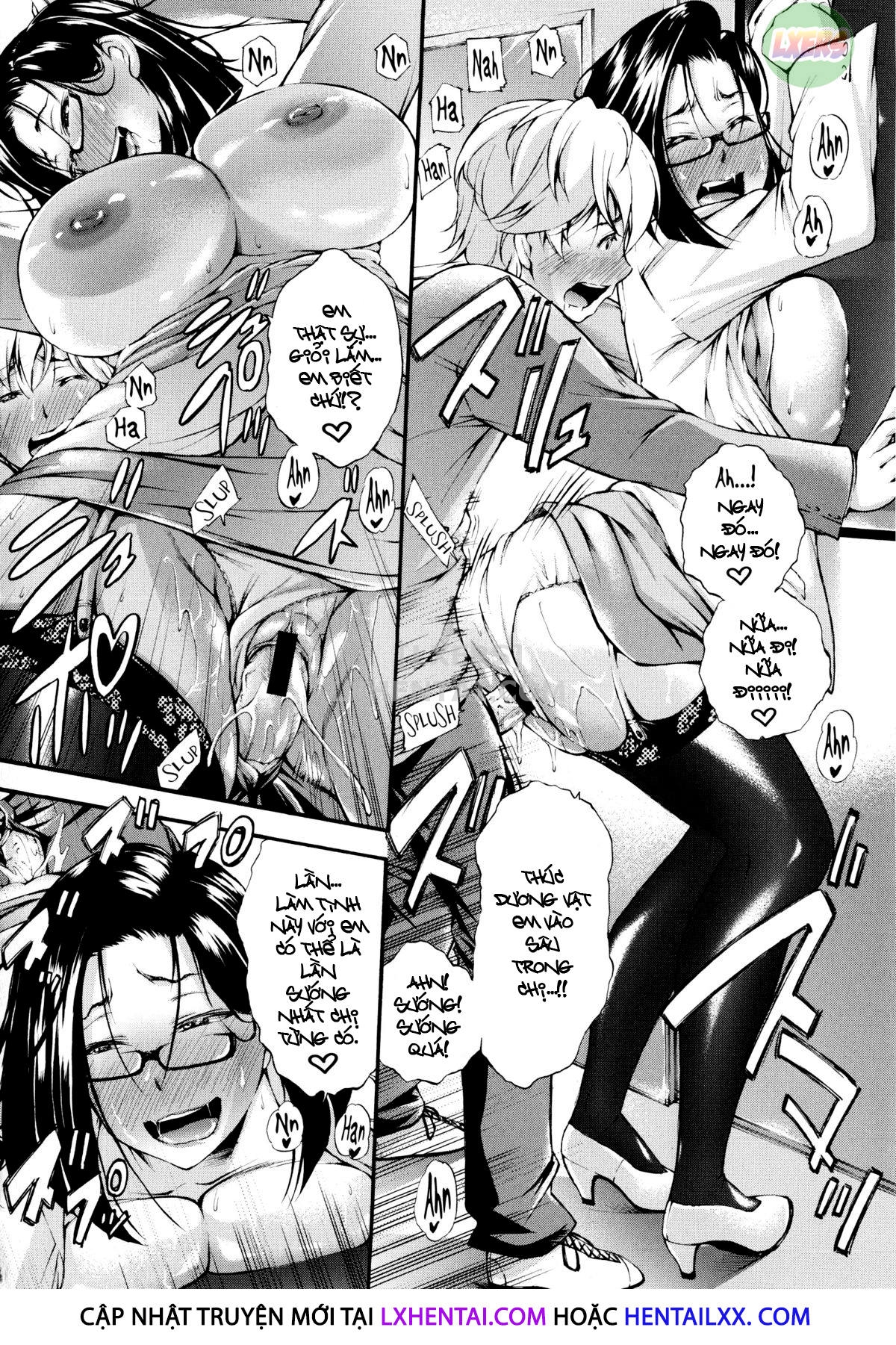 Đọc truyện hentai Houkei Nama Ijiri + Bonus Leaflet - Chap 4 - Chuyến tàu làm ta ra