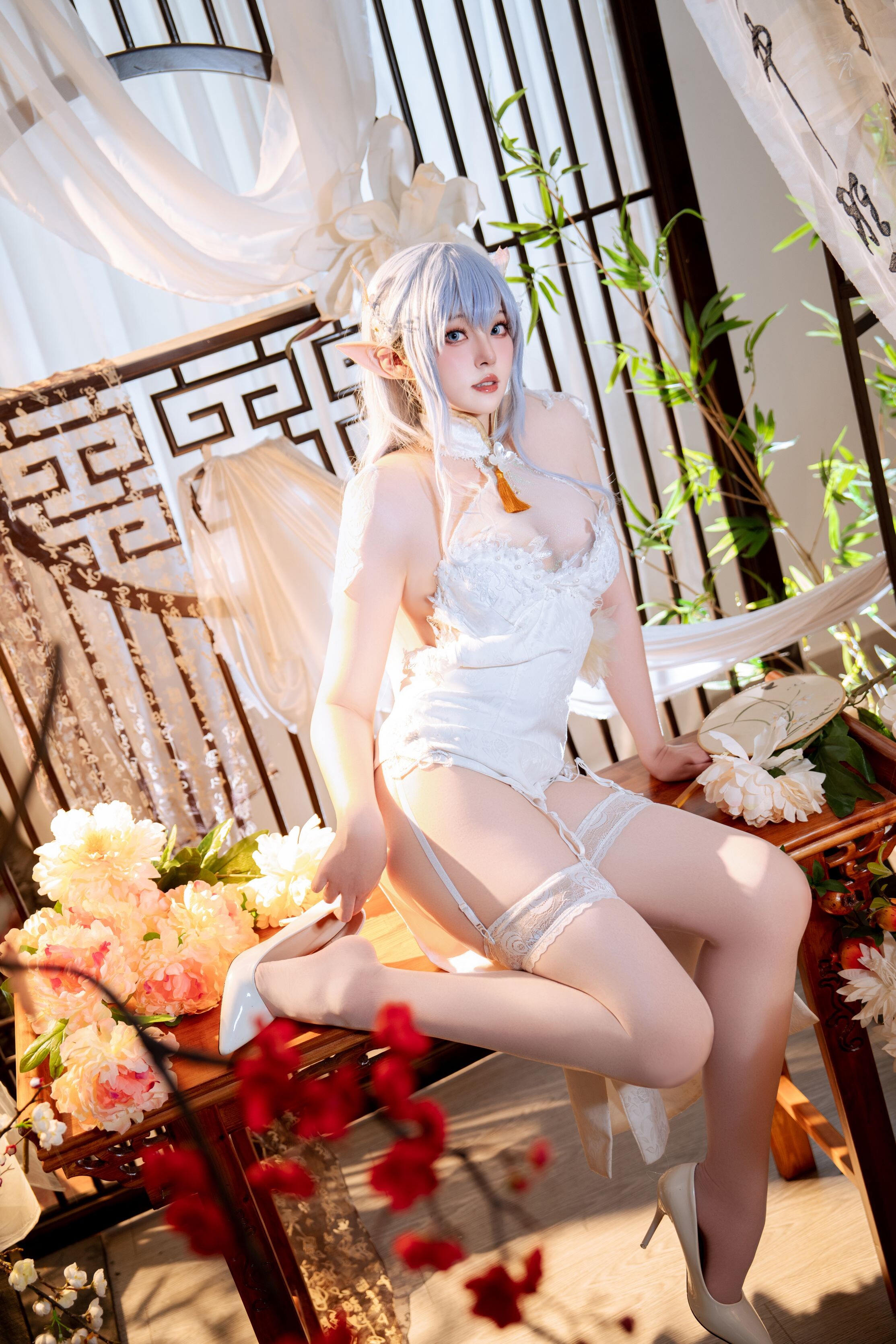 Đọc truyện hentai Tuyển tập Albums siêu phẩm Cosplay - Chap 978 - Natsuko - Azur Lane Albion Cheongsam