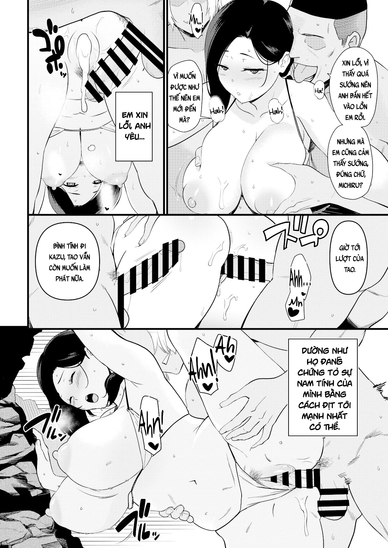 Đọc truyện hentai Mama was Hit on at the Beach - Chap 1.2