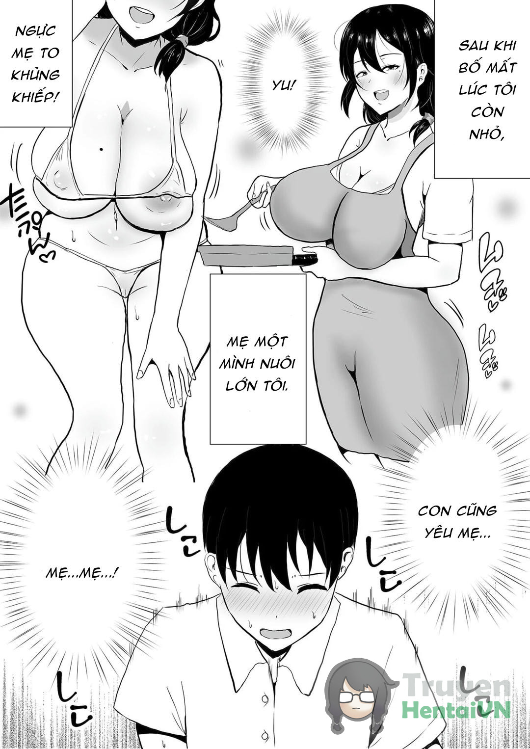Đọc truyện hentai TomoKano Kaa-chan~ Daisuki na Ore no Hahaoya wa Aho na Shinyuu no Kanojo~ - Chap 1
