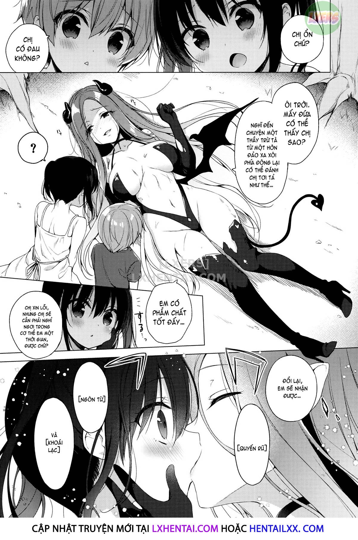 Đọc truyện hentai Things That The Demi-Succubus Onee-Chan Wants To Show Me - Oneshot