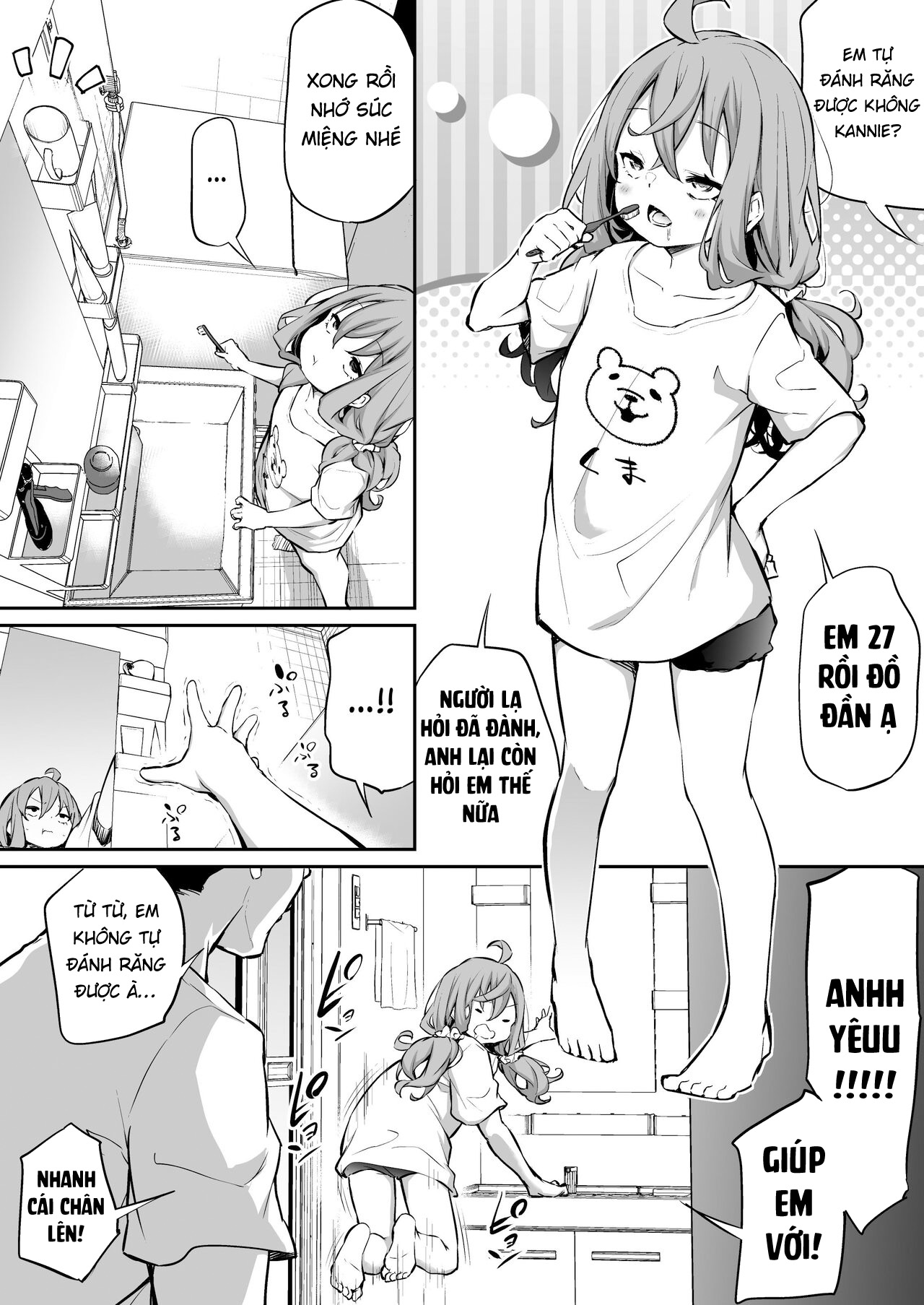 Đọc truyện hentai Cặp đôi chênh lệch chiều cao cực lớn - Chap 2