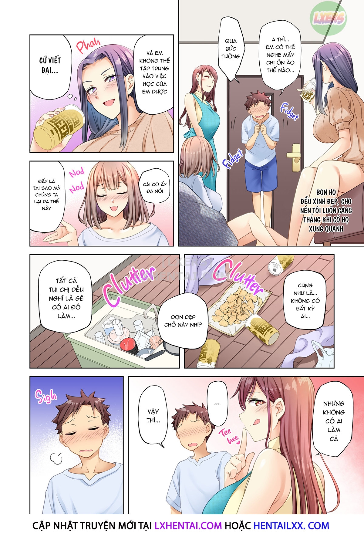 Đọc truyện hentai Những cô gái kế bên có lối sống thật vô độ! - Oneshot