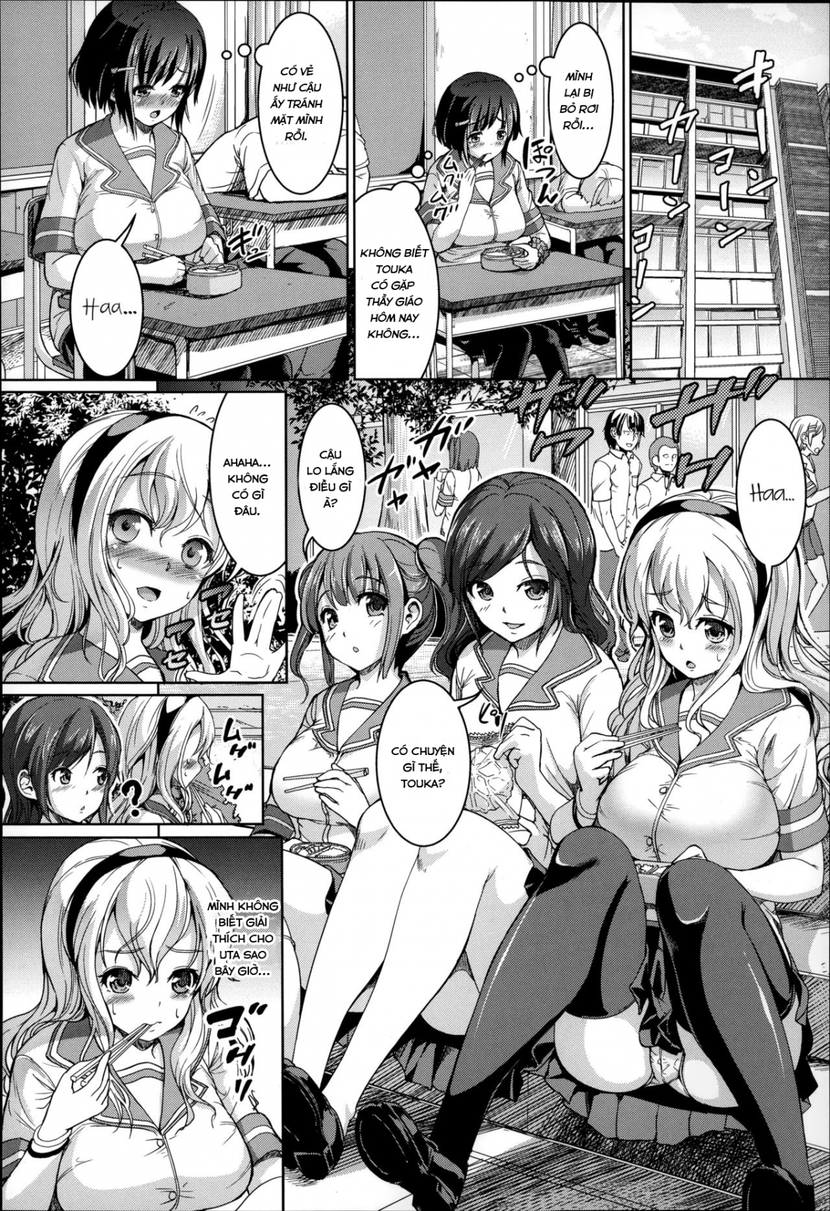 Đọc truyện hentai Sankaku Hatsukoi - Oneshot