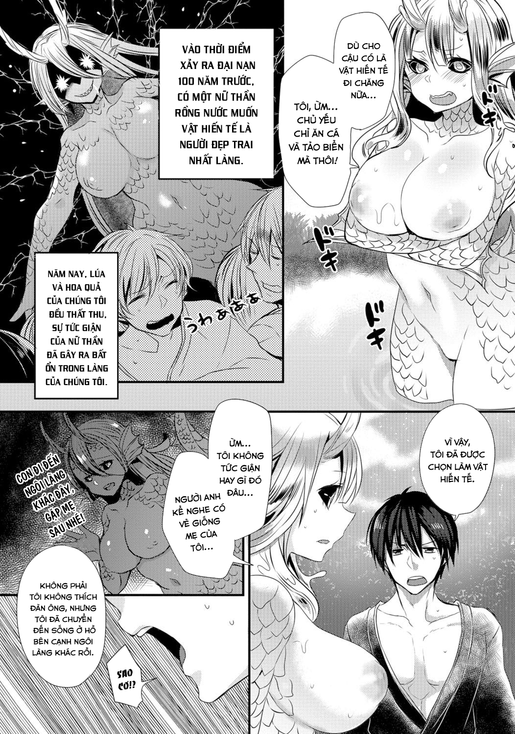 Đọc truyện hentai Vật hiến tế cho nữ thần rồng nước - Oneshot