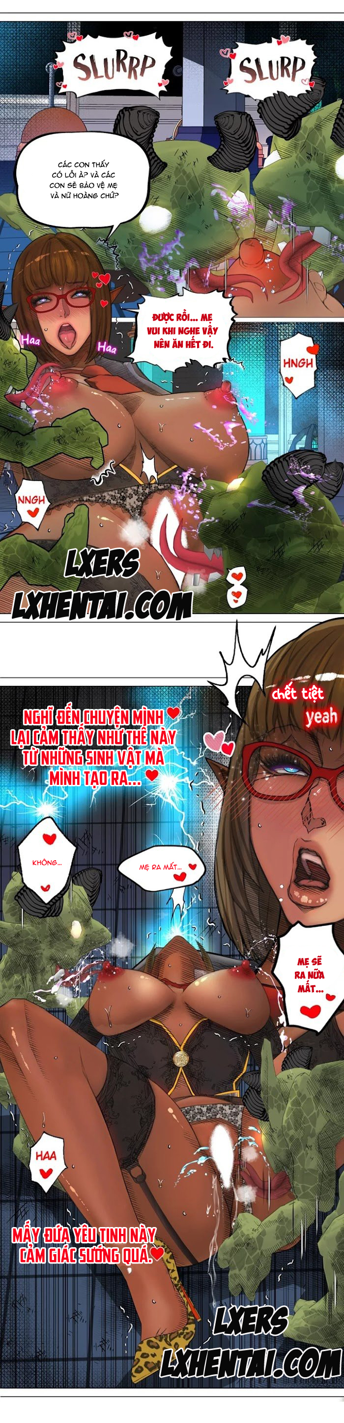 Đọc truyện hentai Nữ Hoàng Dark Elf Và Nô Lệ Orc - Chap 4