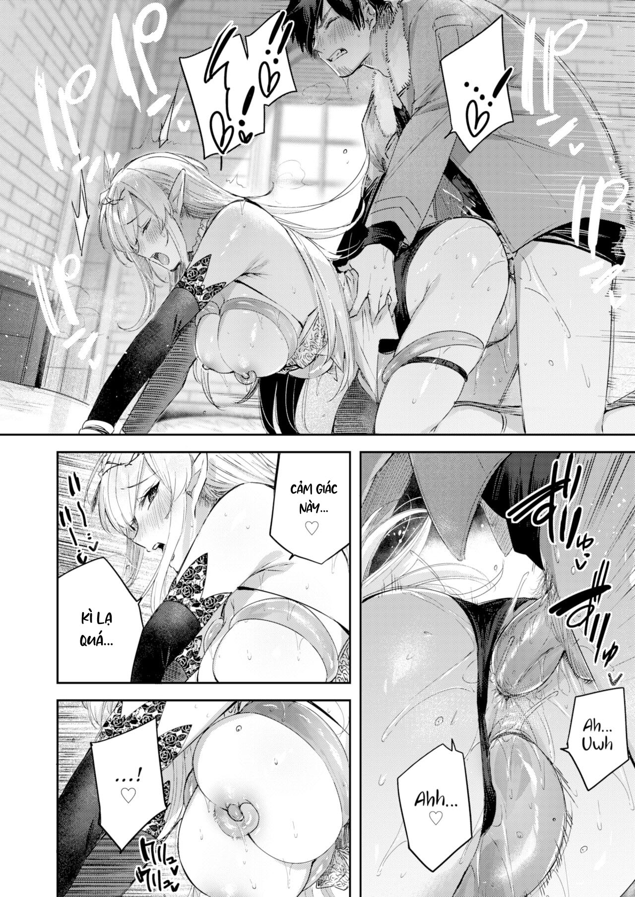 Đọc truyện hentai Anh chàng thợ săn và cô yêu tinh may mắn - Chap 4