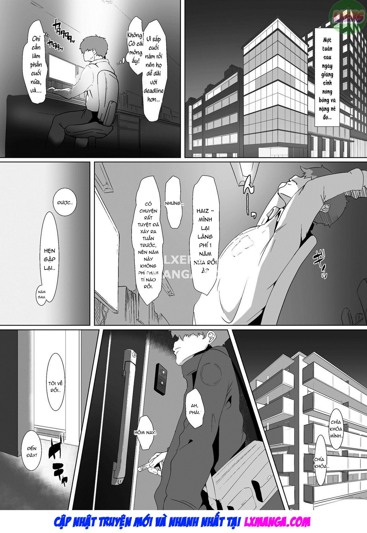 Đọc truyện hentai Trải qua đêm Giáng sinh với bà nội trợ nhà bên - Oneshot