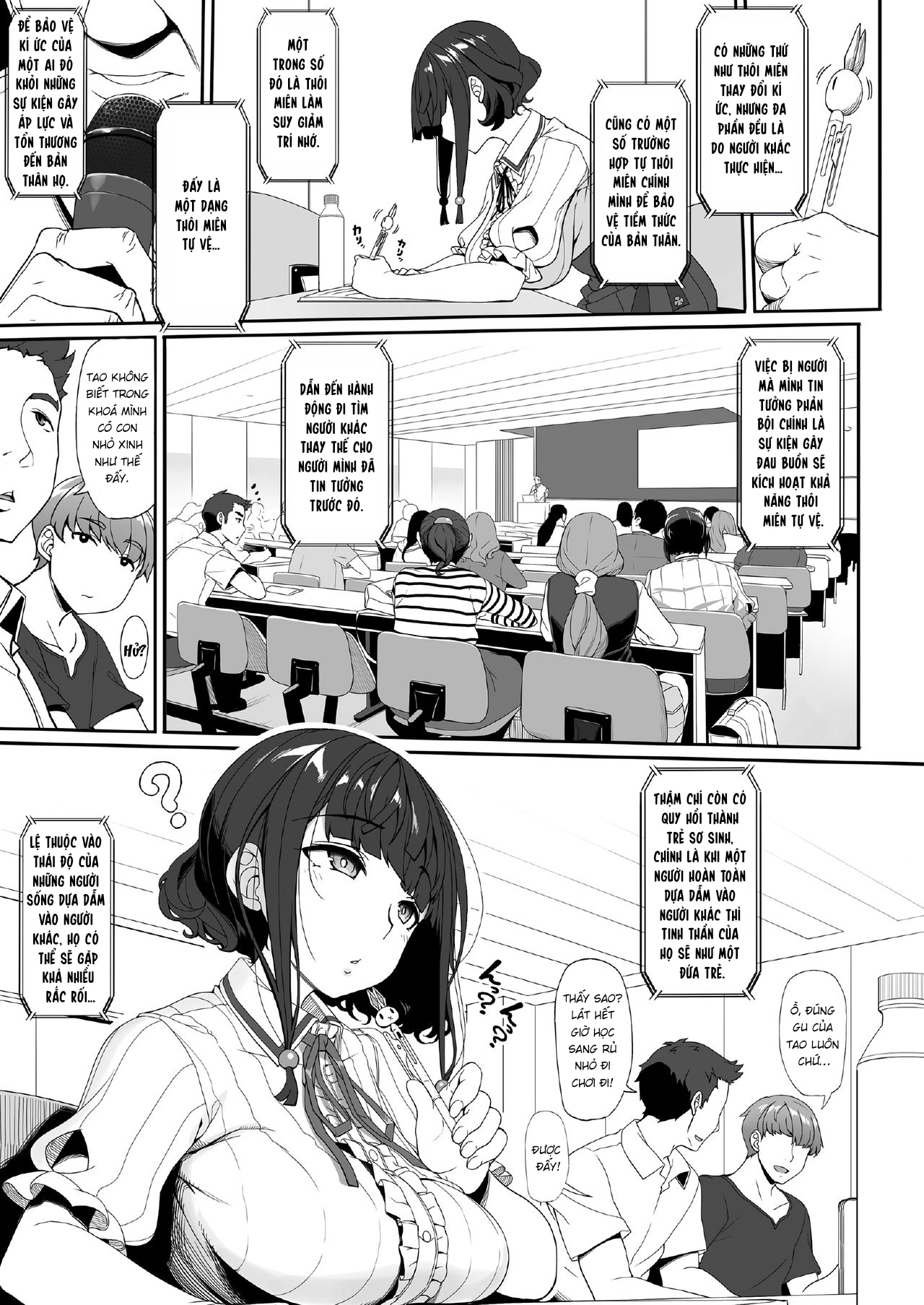 Đọc truyện hentai Tanetsuke Oji-san to Papakko JD Saimin Seikatsu - Oneshot