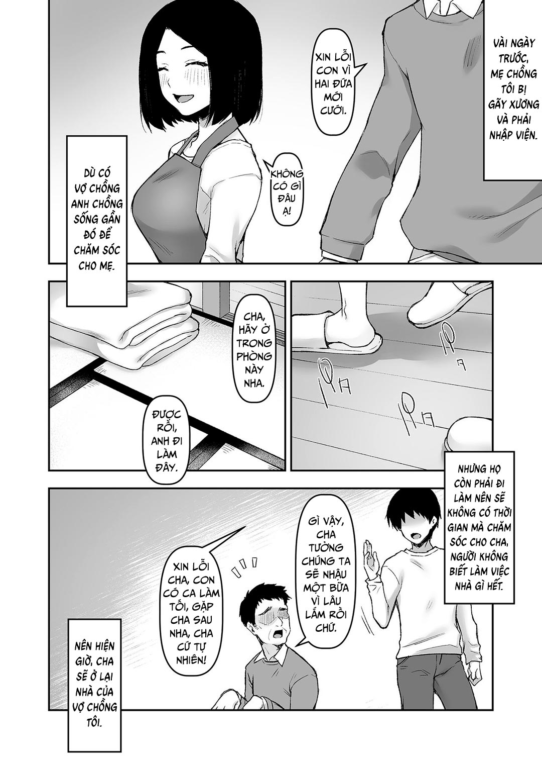 Đọc truyện hentai Một mình với cha chồng vào một đêm nọ - Oneshot