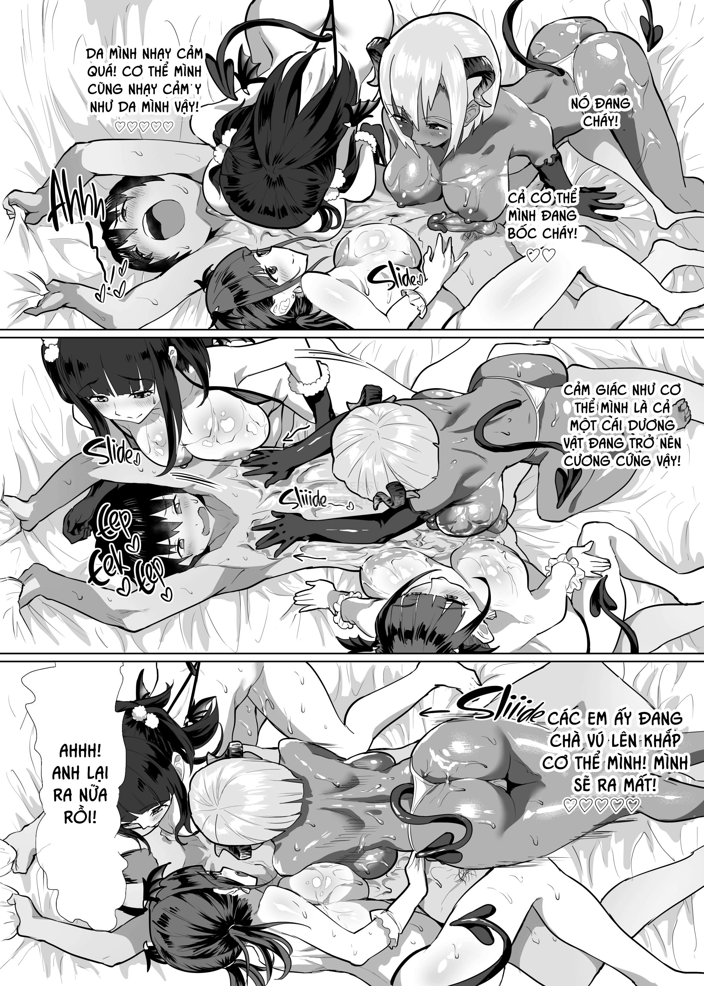 Đọc truyện hentai Succubus☆Delivery!! - Chap 2 - My Report on the Time I Was Devoured by Three Succubi