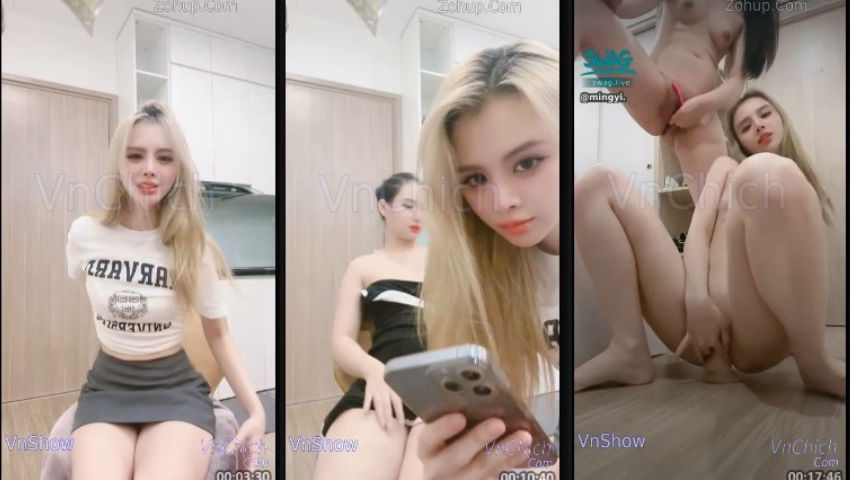 Mingyi và con bạn thân lắc đít cởi đồ thủ dâm show lồn vú cực ngon ~ Sex Swag Live
