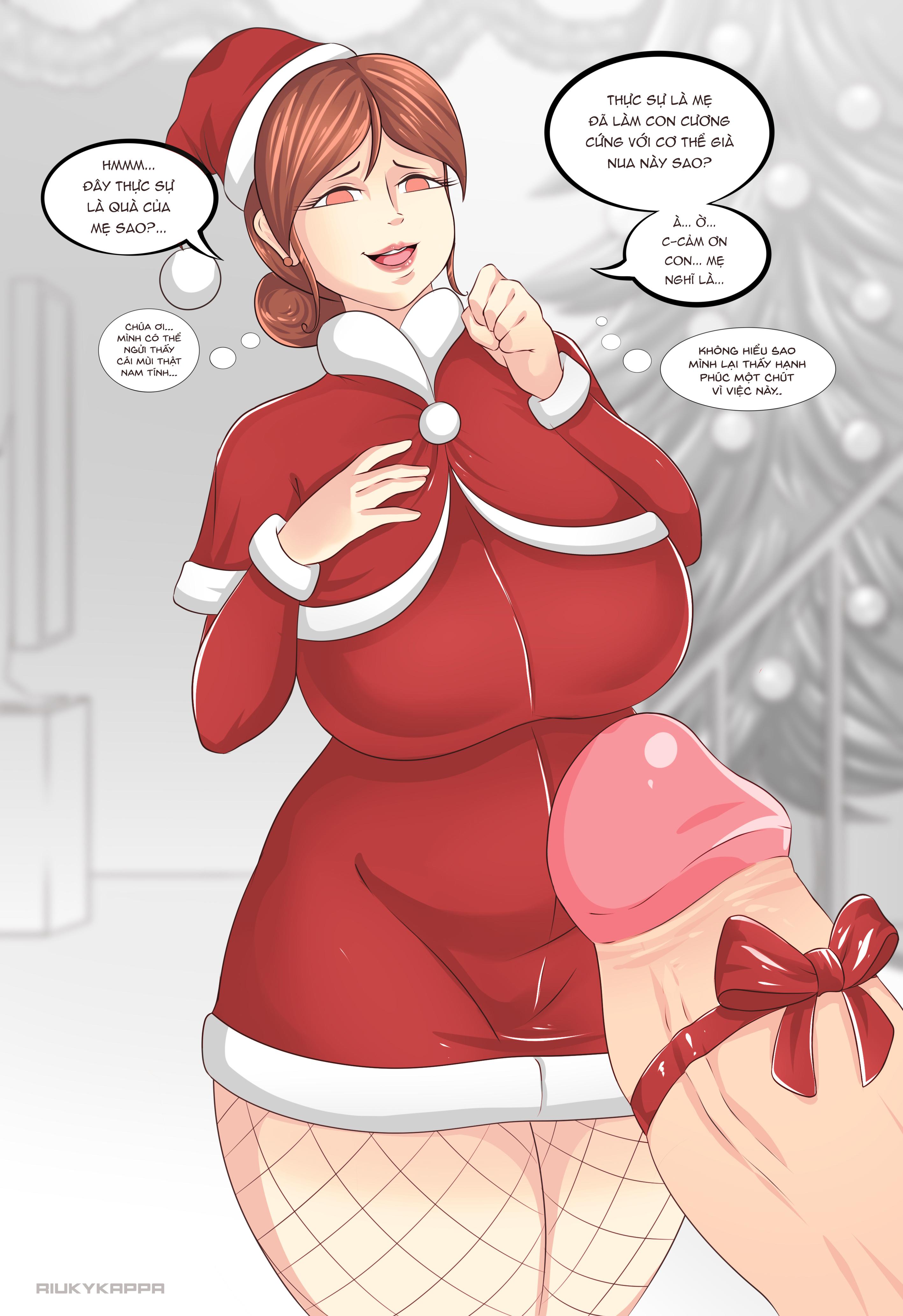 Đọc truyện hentai (Riukykappa) Mom's horny Christmas [Part 3] - Oneshot - Color