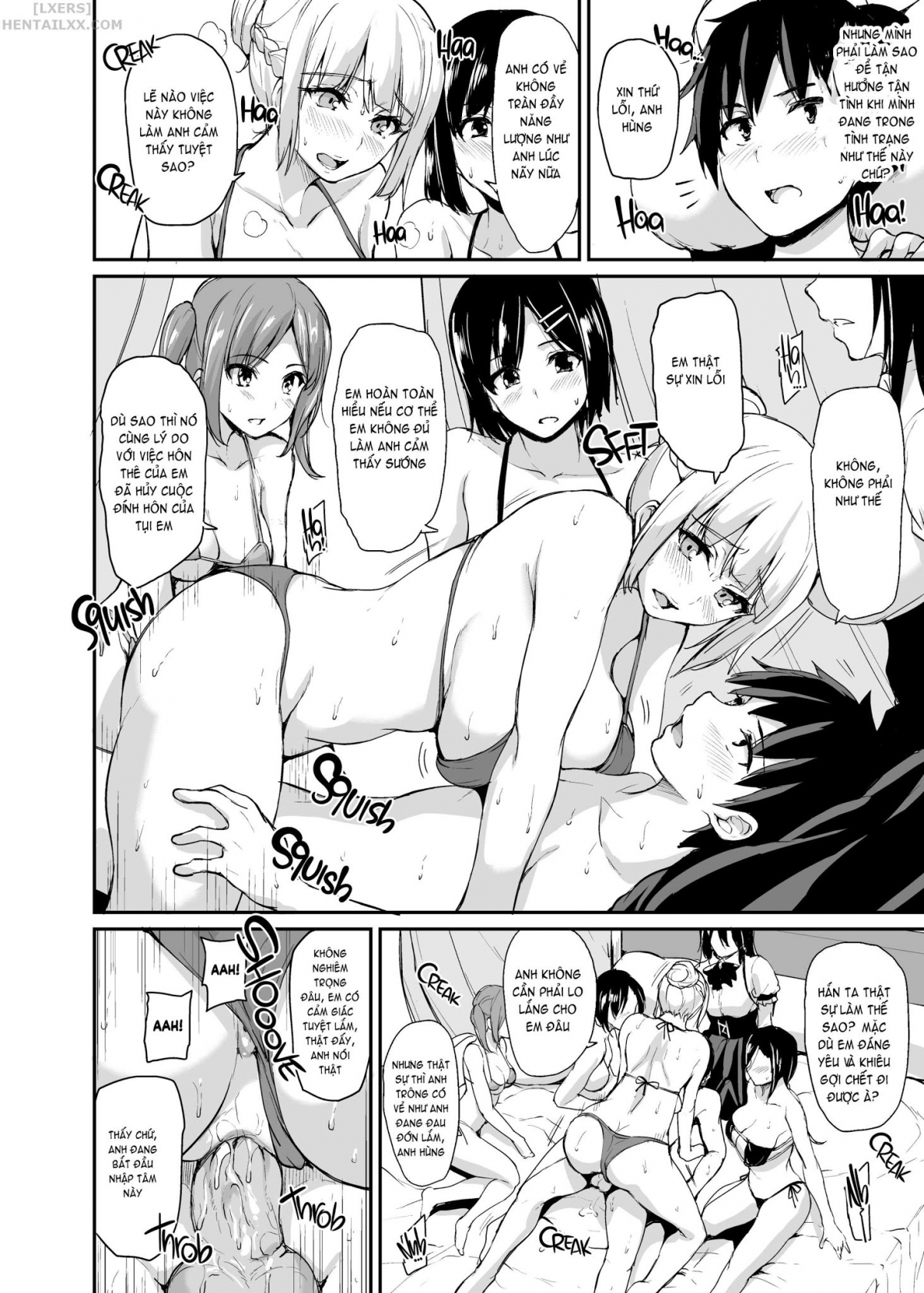 Đọc truyện hentai Tales of a Harem in Another World - Chap 3 - Creampie the Lady Knights!