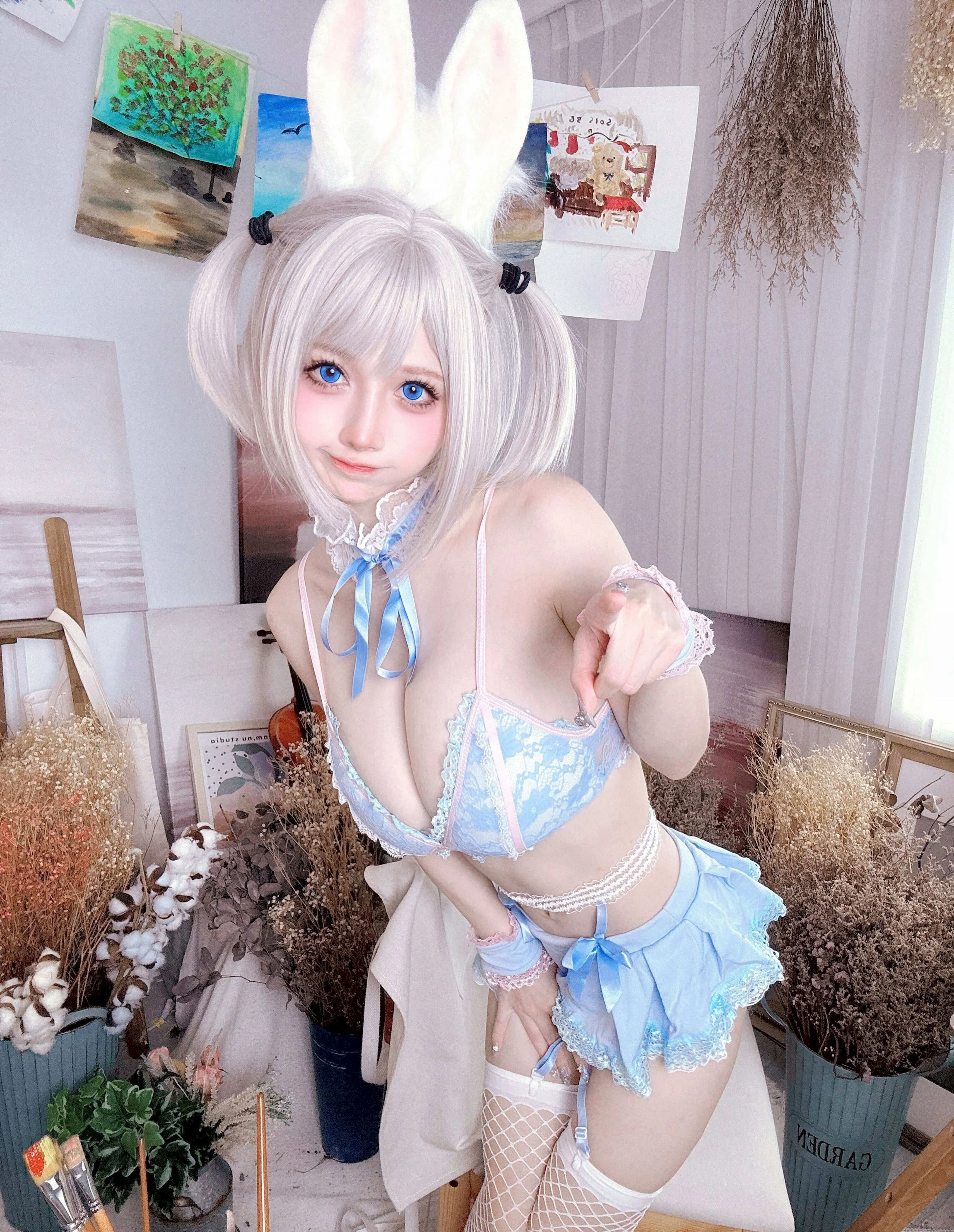 Đọc truyện hentai Tuyển tập Albums siêu phẩm Cosplay - Chap 1357 - Okita Rinka - White Rabbit